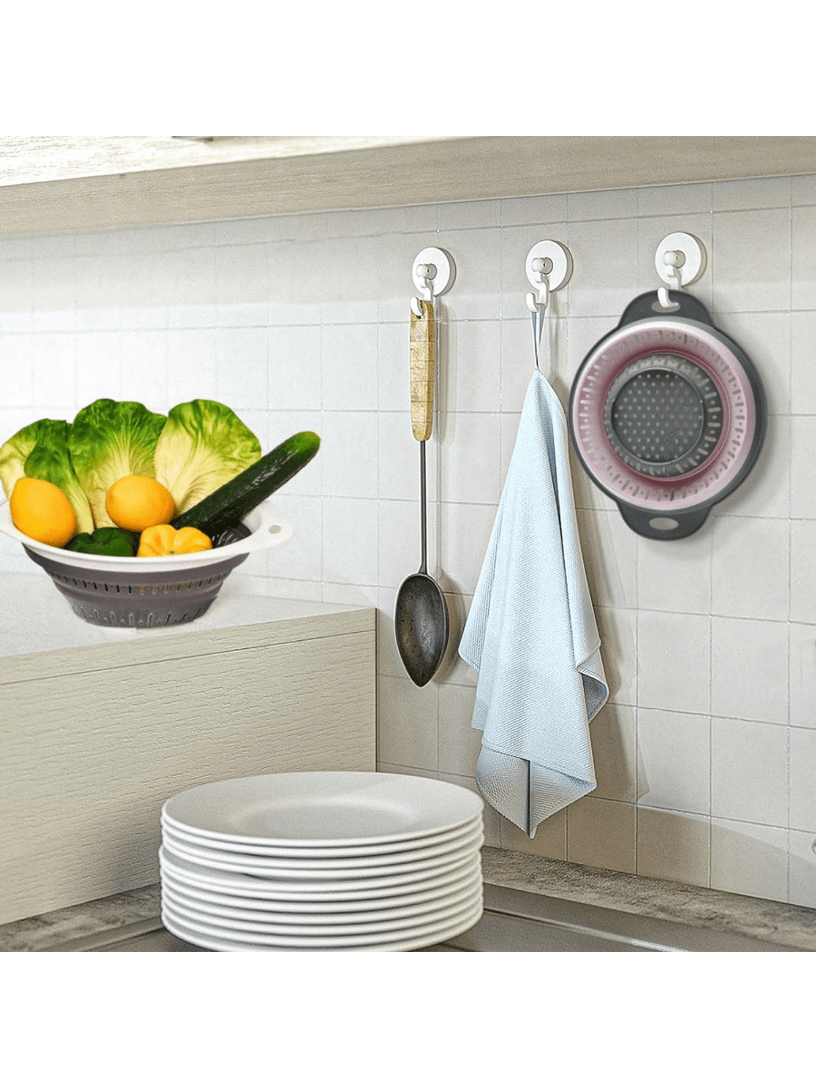 1 Pcs Collapsible Colander And Strainer,Silicone Strainer Colanders & Food Strainers,For Vegetable And Fruit, Kitchen Essentials