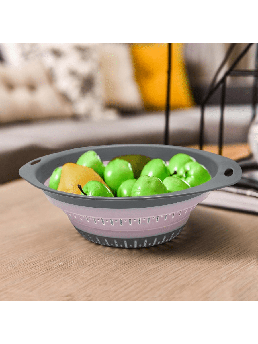 1 Pcs Collapsible Colander And Strainer,Silicone Strainer Colanders & Food Strainers,For Vegetable And Fruit, Kitchen Essentials