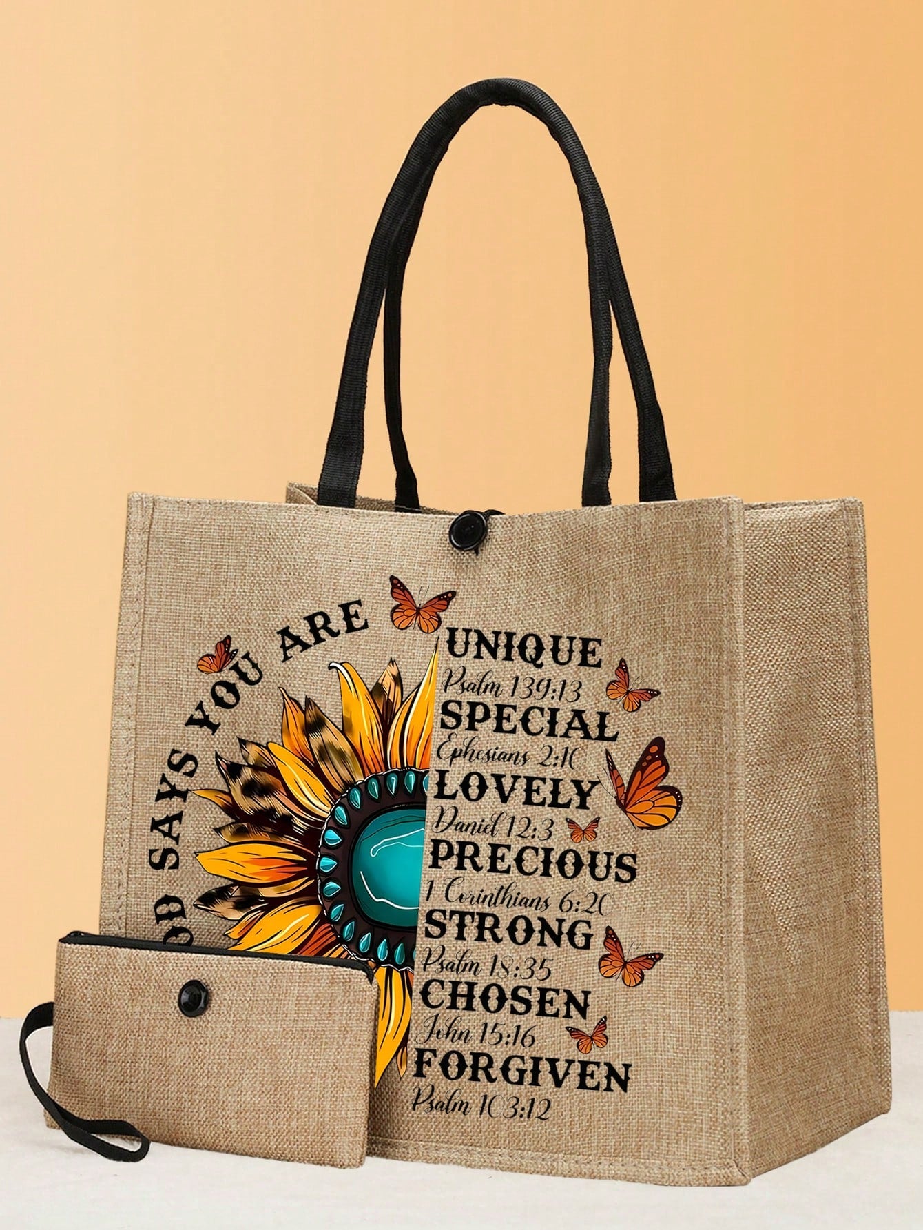 2pcs Lovely And Sophisticated Sunflower Print Commute Tote Bag, Suitable For Daily Use, Dating, Travel, Gathering, Etc.