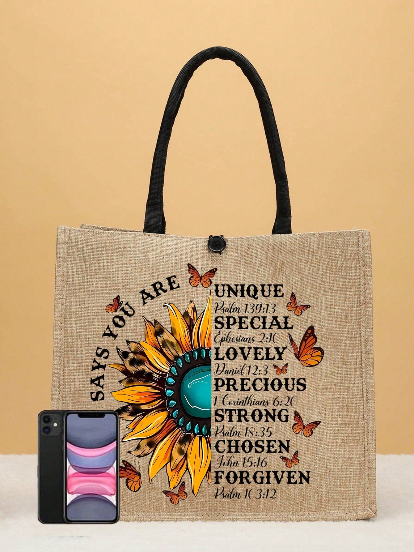 2pcs Lovely And Sophisticated Sunflower Print Commute Tote Bag, Suitable For Daily Use, Dating, Travel, Gathering, Etc.