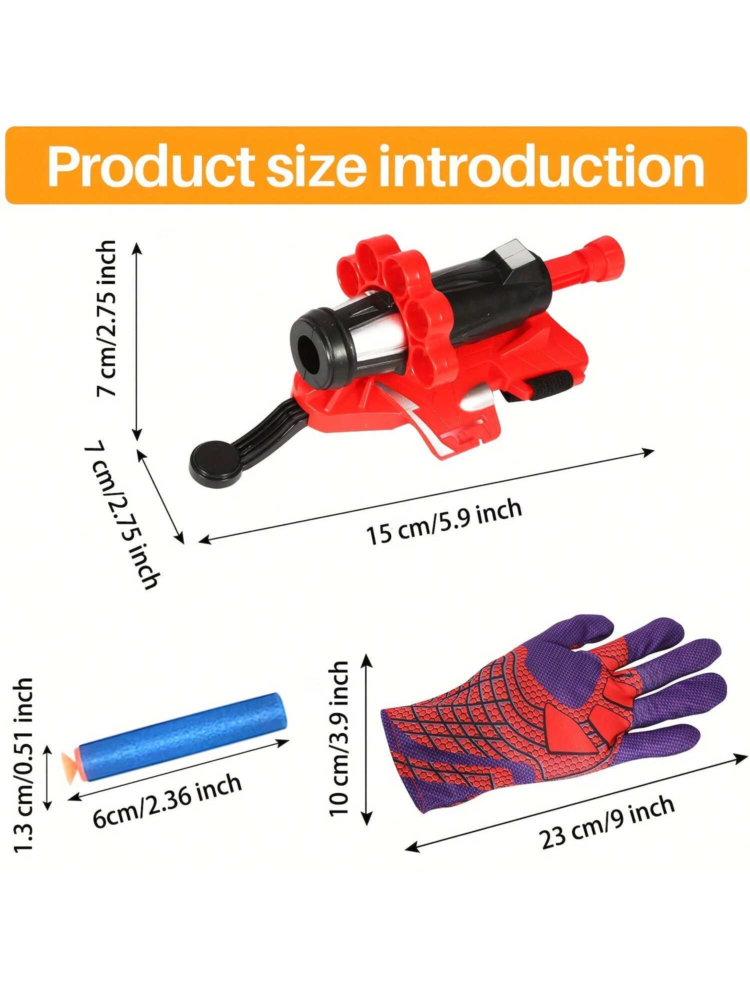 Christmas Decoration Glove Launcher Toy, Spider Web Suction Cup EVA Foam Bullet, Hero Role-Playing Prop, Interactive Game For Kids To Wear On Arm, Best Gift For Boys Festival Party