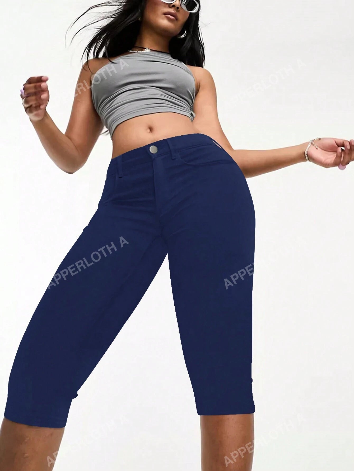 Apperloth A High Elasticity Tight & Sexy Capri Pants