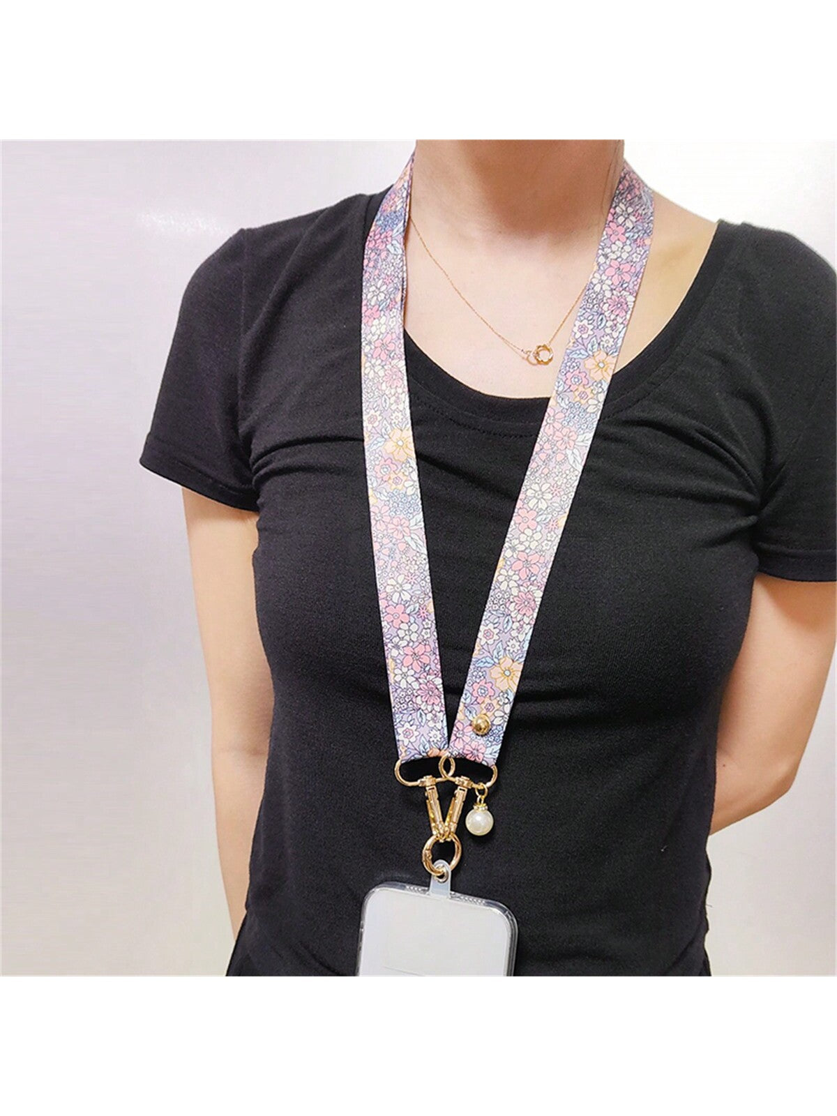 Mobile Phone Hanging Rope Crossbody Lanyard Anti Loss Petals Hanging Chain Universal Phone Case Flower Phone Lanyard