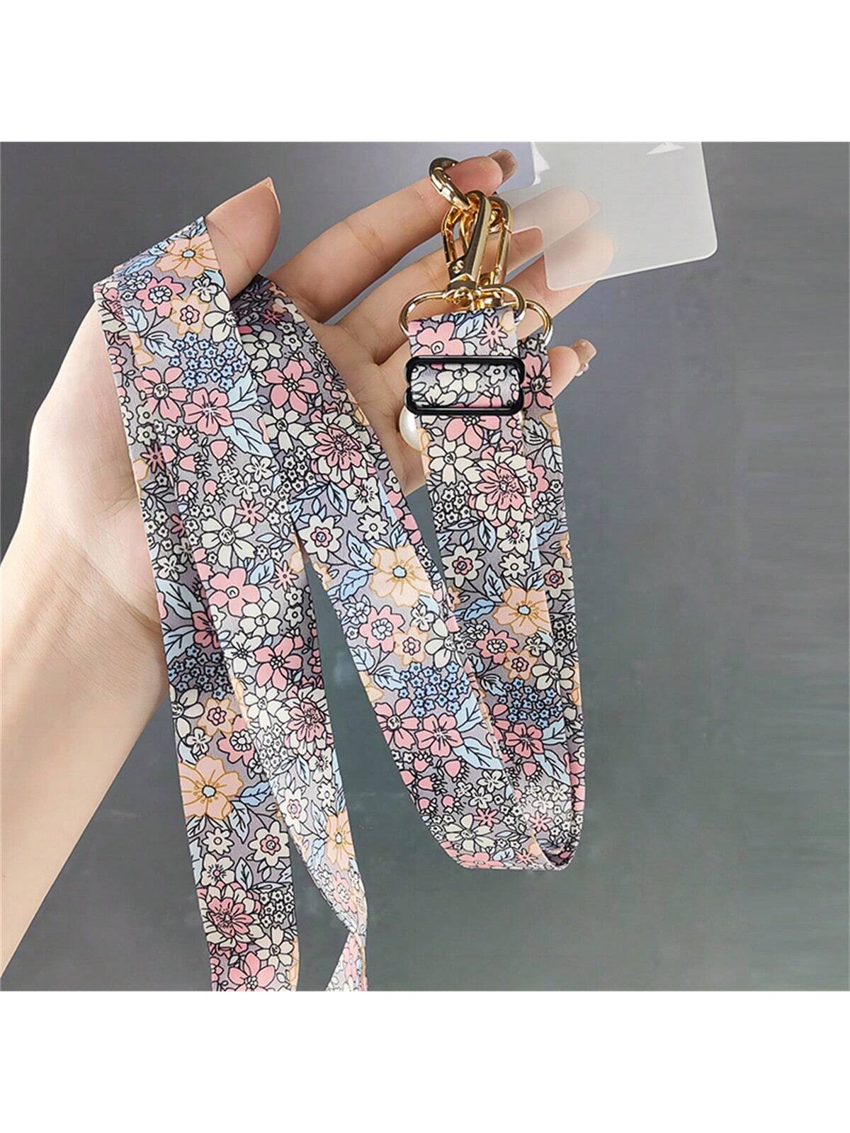 Mobile Phone Hanging Rope Crossbody Lanyard Anti Loss Petals Hanging Chain Universal Phone Case Flower Phone Lanyard