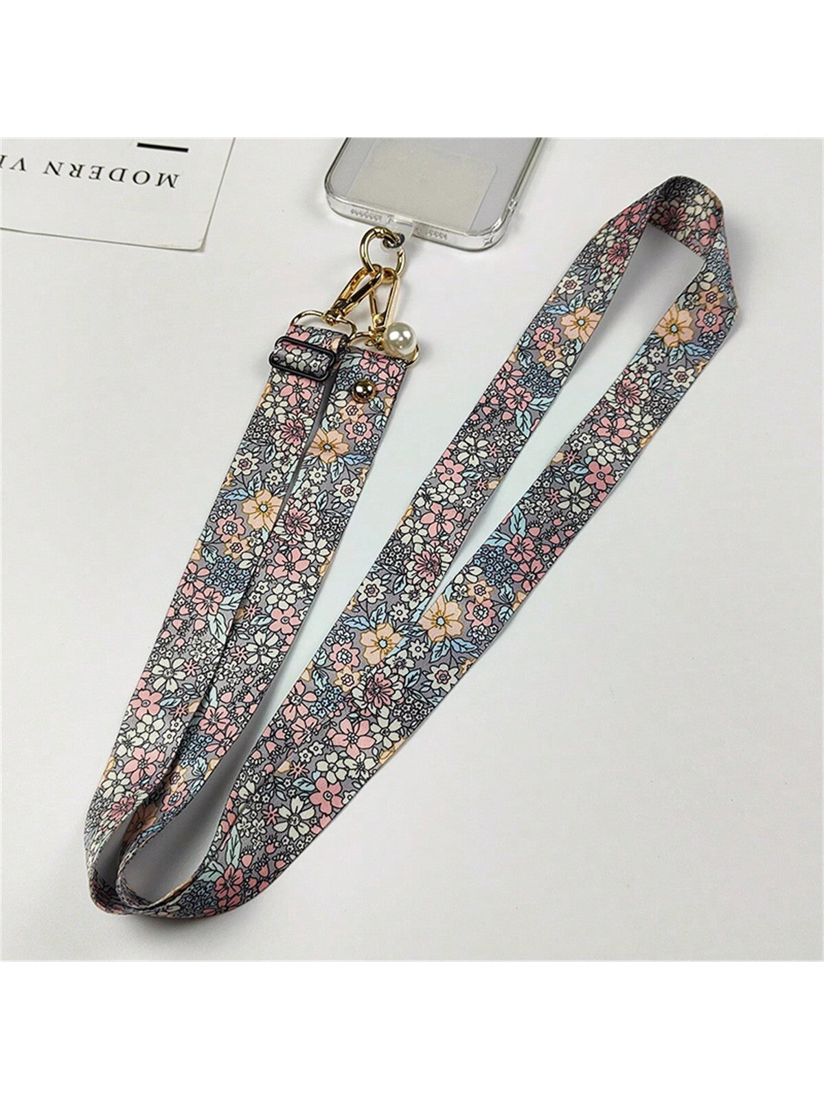 Mobile Phone Hanging Rope Crossbody Lanyard Anti Loss Petals Hanging Chain Universal Phone Case Flower Phone Lanyard