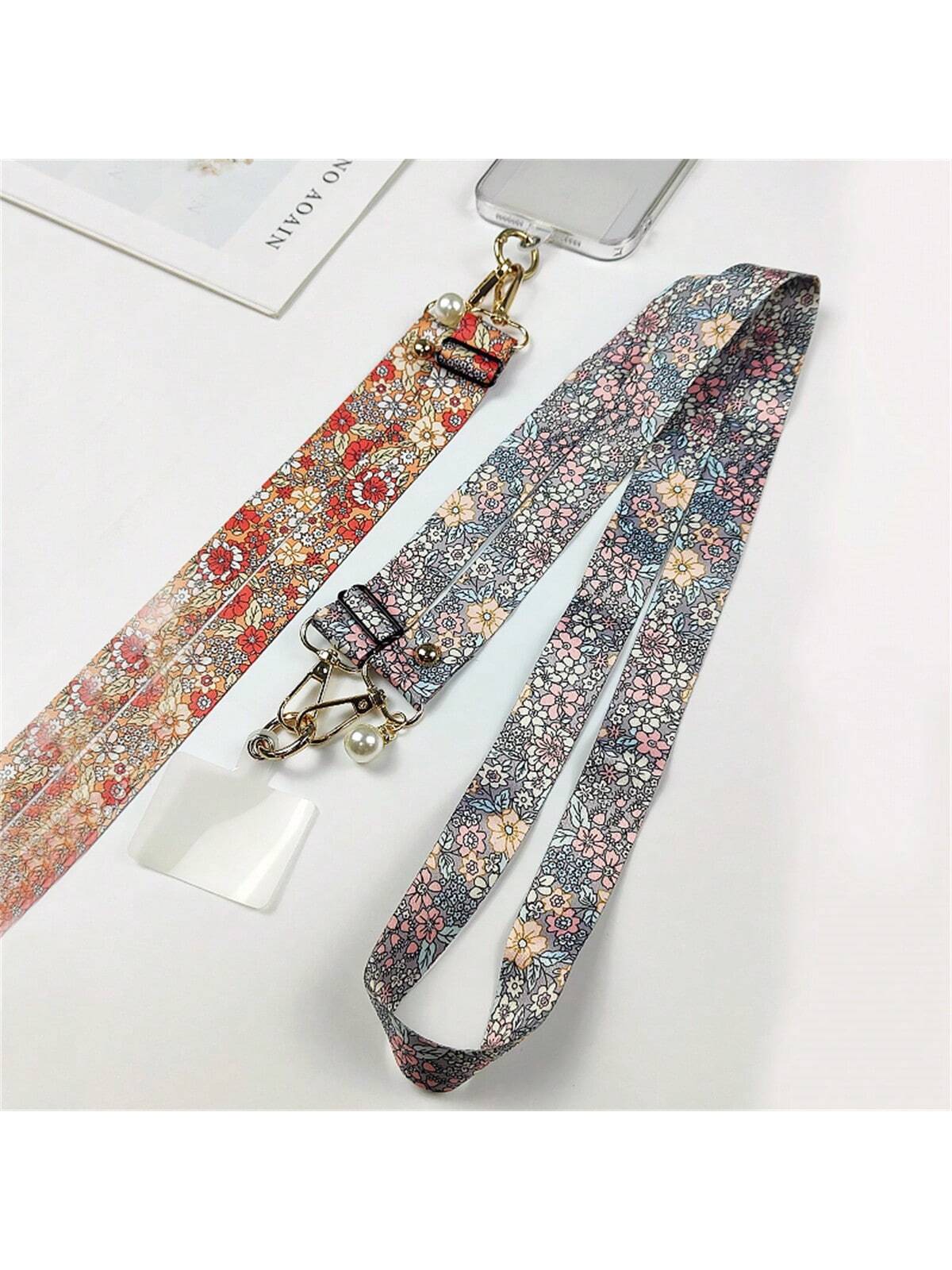 Mobile Phone Hanging Rope Crossbody Lanyard Anti Loss Petals Hanging Chain Universal Phone Case Flower Phone Lanyard