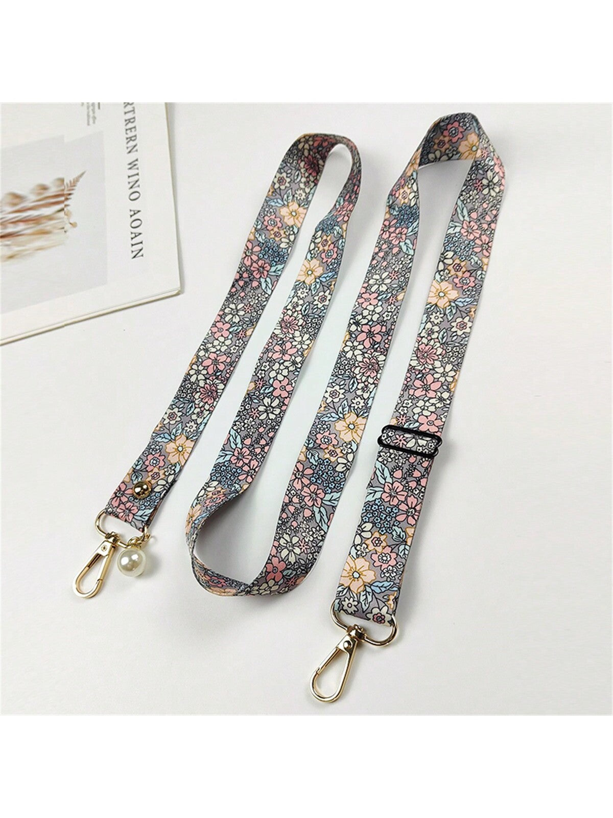 Mobile Phone Hanging Rope Crossbody Lanyard Anti Loss Petals Hanging Chain Universal Phone Case Flower Phone Lanyard