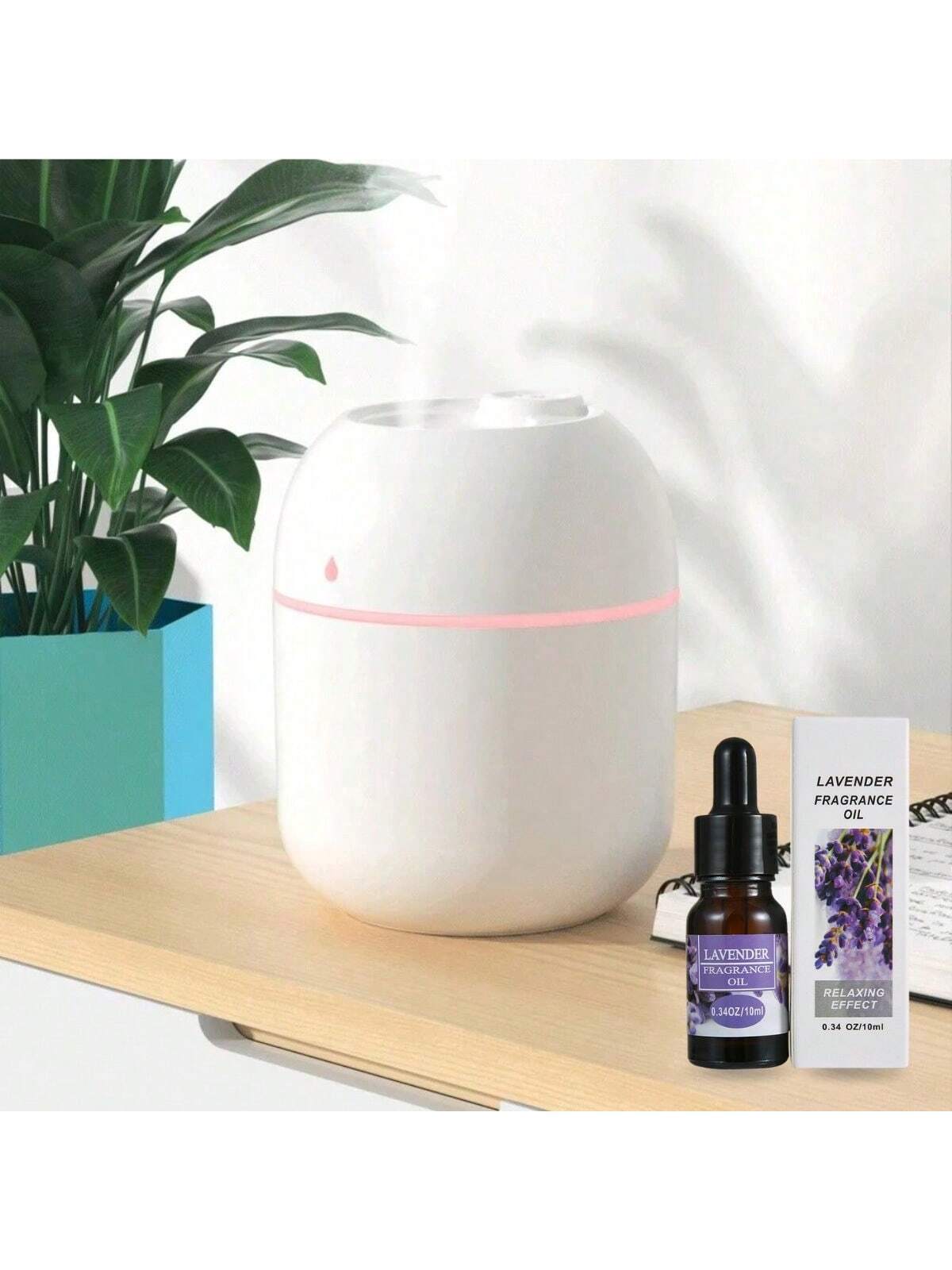 2pcs/Set Aromatherapy Diffuser+Aromatherapy Oil, Suitable For Home, Hotel, Bathroom Deodorization, Scenting, Air Fresher With Long-Lasting Fragrance