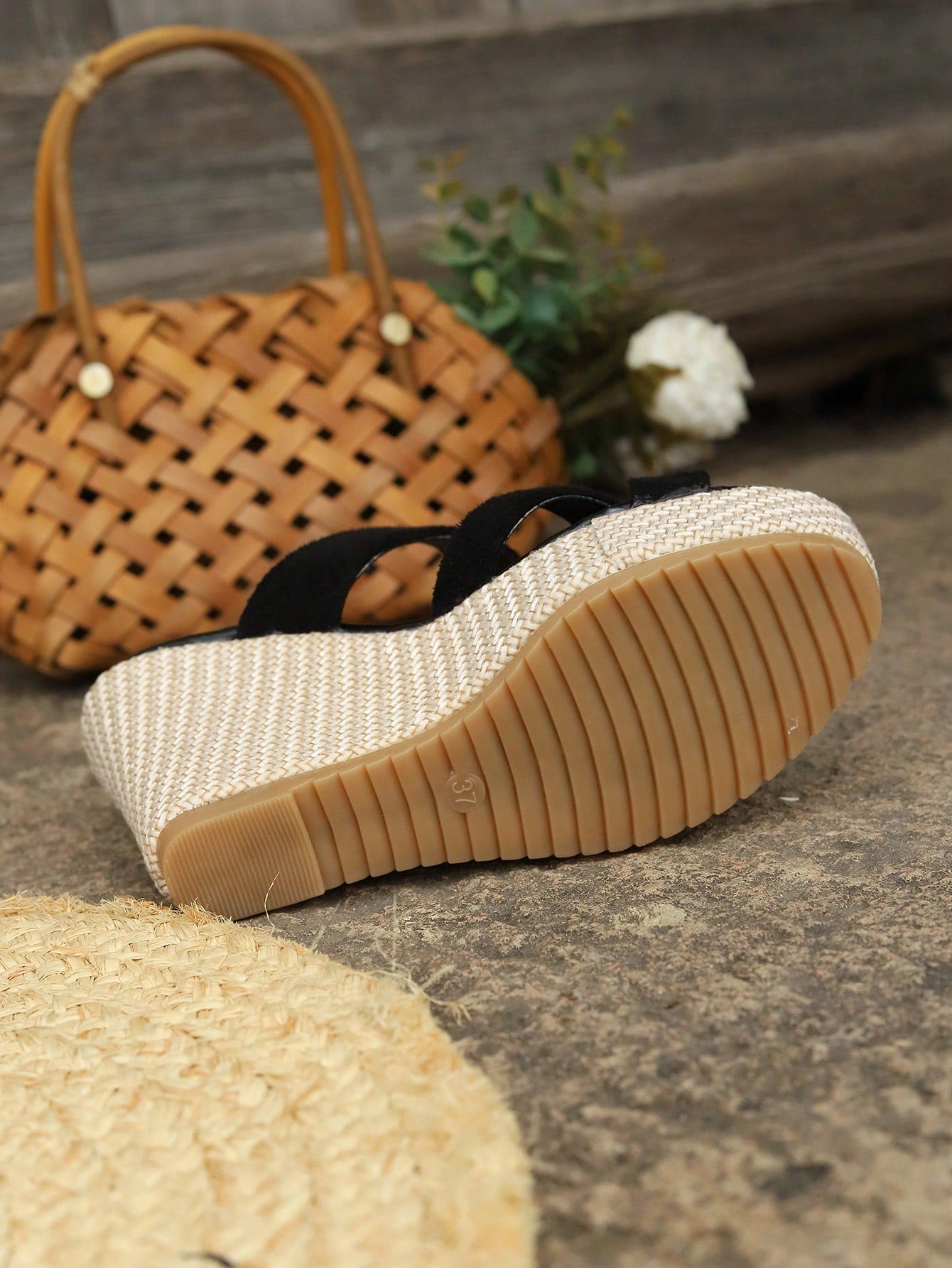 2024 New Style Suede Thick Heel Wedges Women's Daily Wear Slip On Slides!