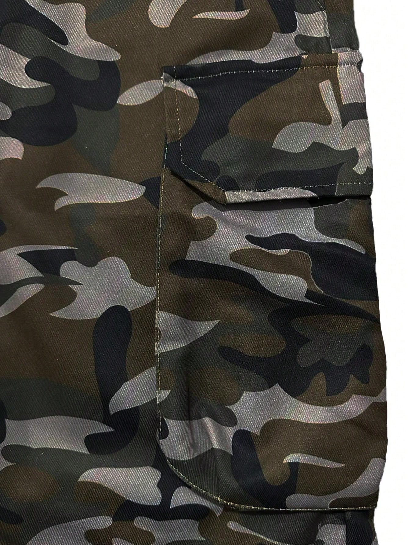 Summer New Men Fashionable Cargo Shorts Outdoor Camouflage Casual Shorts For Men