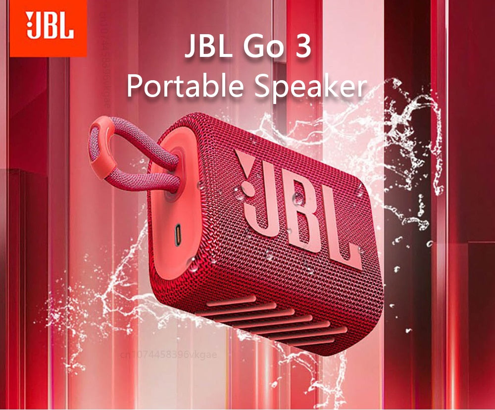 JBL Go 3 Bluetooth Speaker Powerful Bass Subwoofers Stereo Sound Outdoor GO3 Portable Mini Wireless Speaker Original JBL