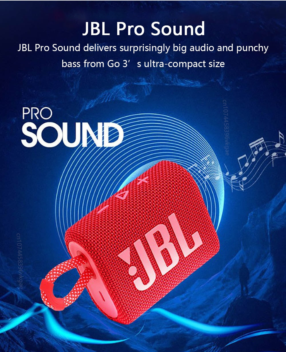 JBL Go 3 Bluetooth Speaker Powerful Bass Subwoofers Stereo Sound Outdoor GO3 Portable Mini Wireless Speaker Original JBL