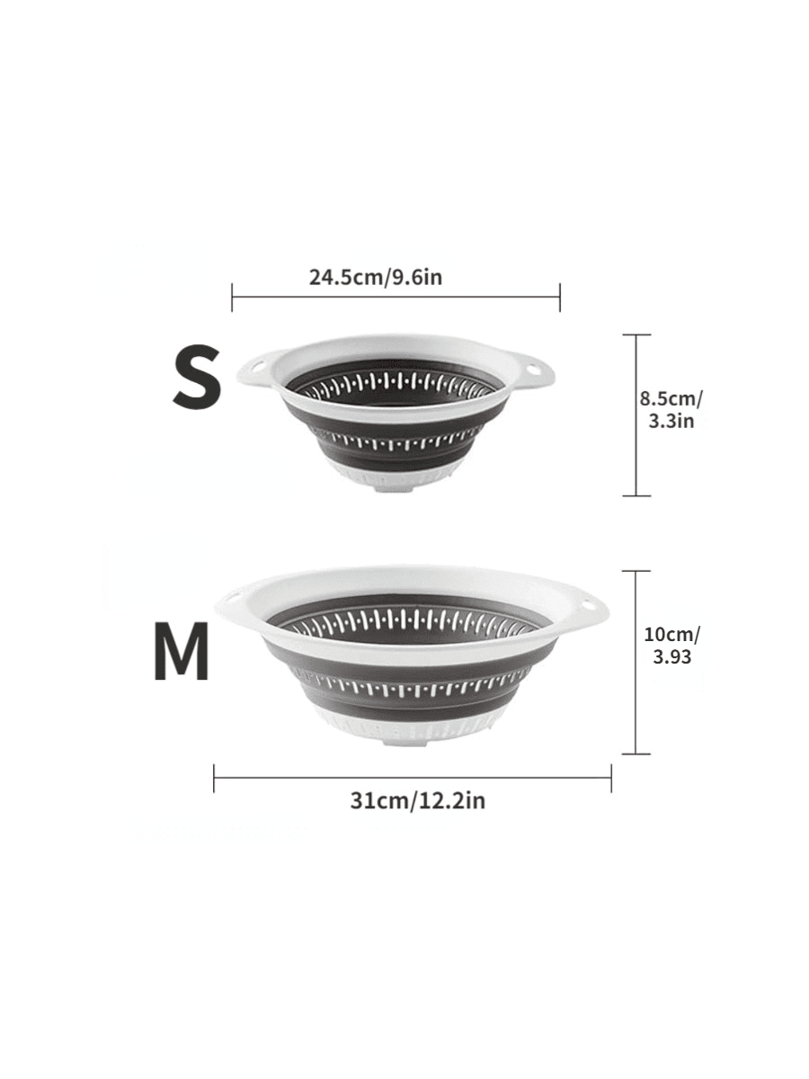 1 Pcs Collapsible Colander And Strainer,Silicone Strainer Colanders & Food Strainers,For Vegetable And Fruit, Kitchen Essentials