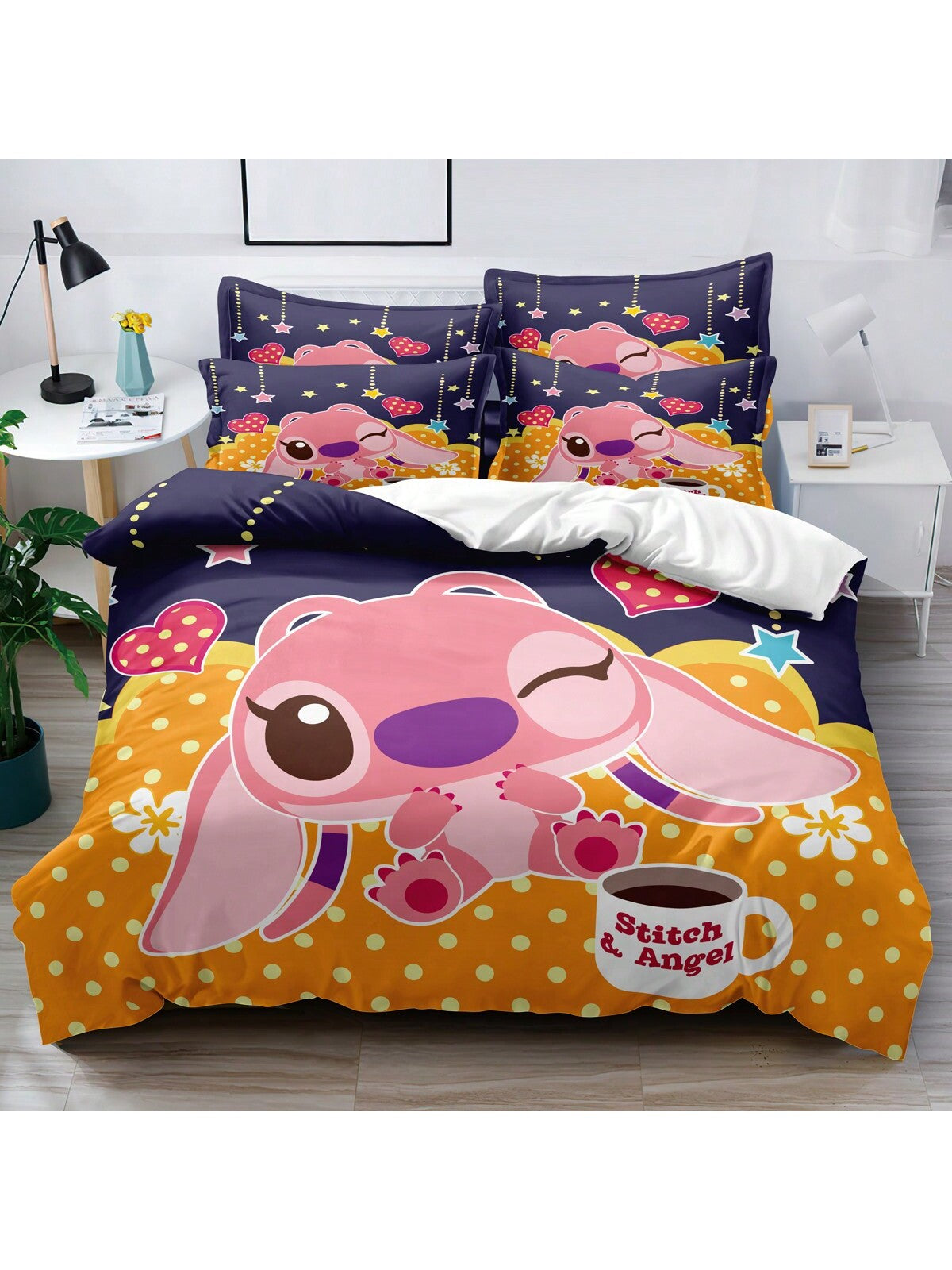 3pcs Cartoon Stifler Pattern Comforter Cover Set - Soft & Comfortable Bedding Set For Bedroom, Guest Room And Dorm Decor, Includes 1 Duvet Cover And 2 Pillowcases