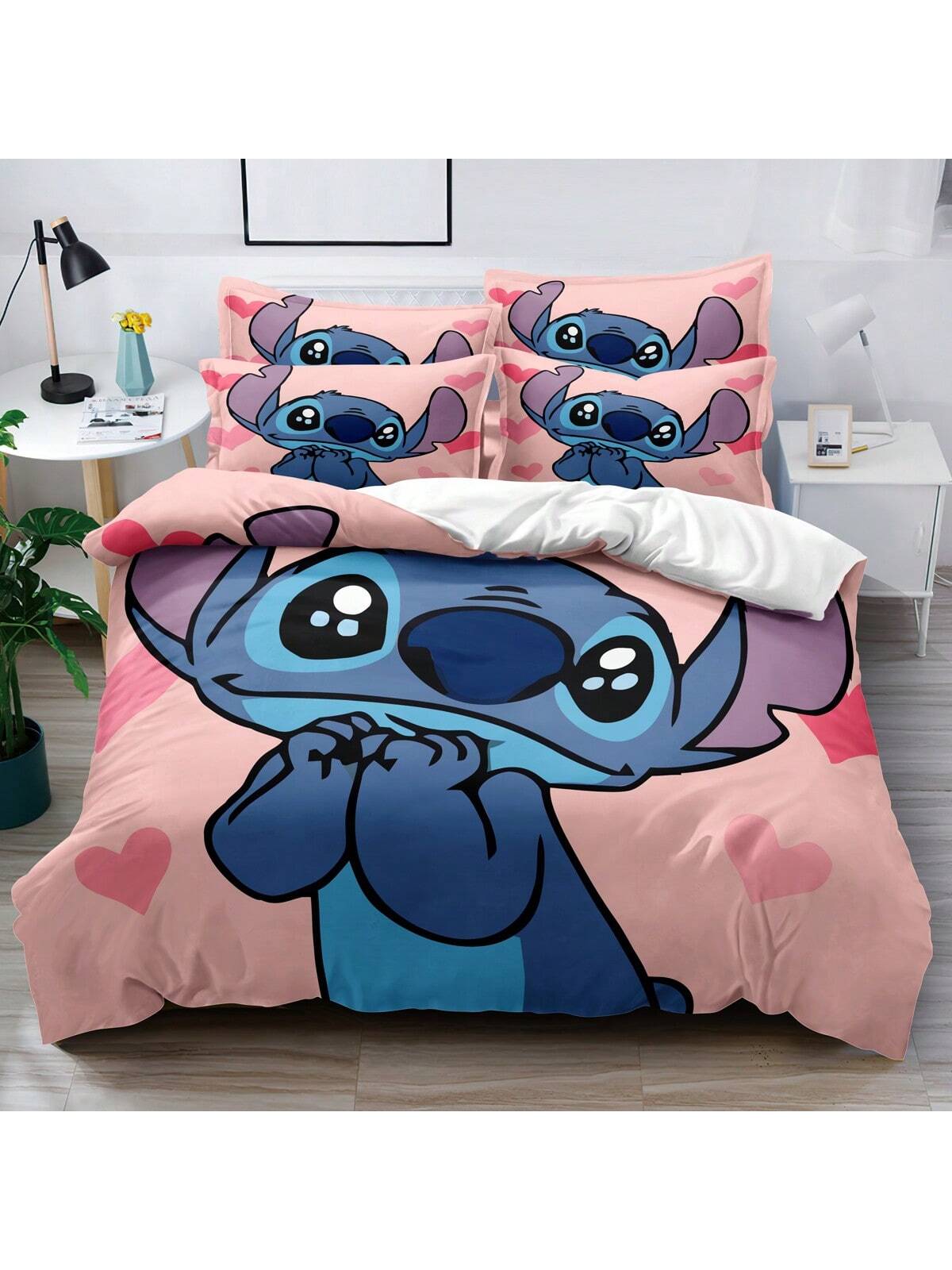 3pcs Cartoon Stifler Pattern Comforter Cover Set - Soft & Comfortable Bedding Set For Bedroom, Guest Room And Dorm Decor, Includes 1 Duvet Cover And 2 Pillowcases