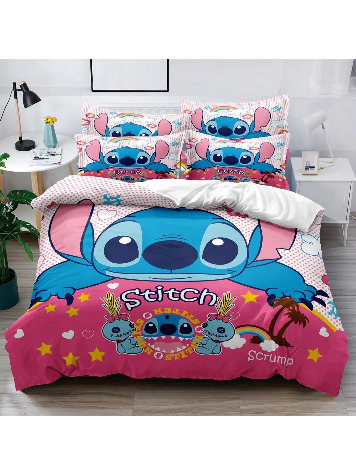 3pcs Cartoon Stifler Pattern Comforter Cover Set - Soft & Comfortable Bedding Set For Bedroom, Guest Room And Dorm Decor, Includes 1 Duvet Cover And 2 Pillowcases