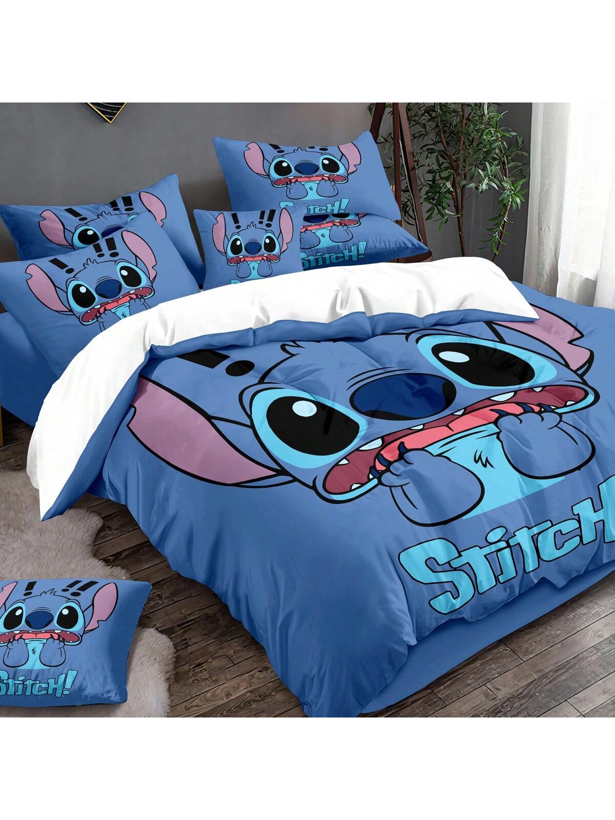 3pcs Cartoon Stifler Pattern Comforter Cover Set - Soft & Comfortable Bedding Set For Bedroom, Guest Room And Dorm Decor, Includes 1 Duvet Cover And 2 Pillowcases