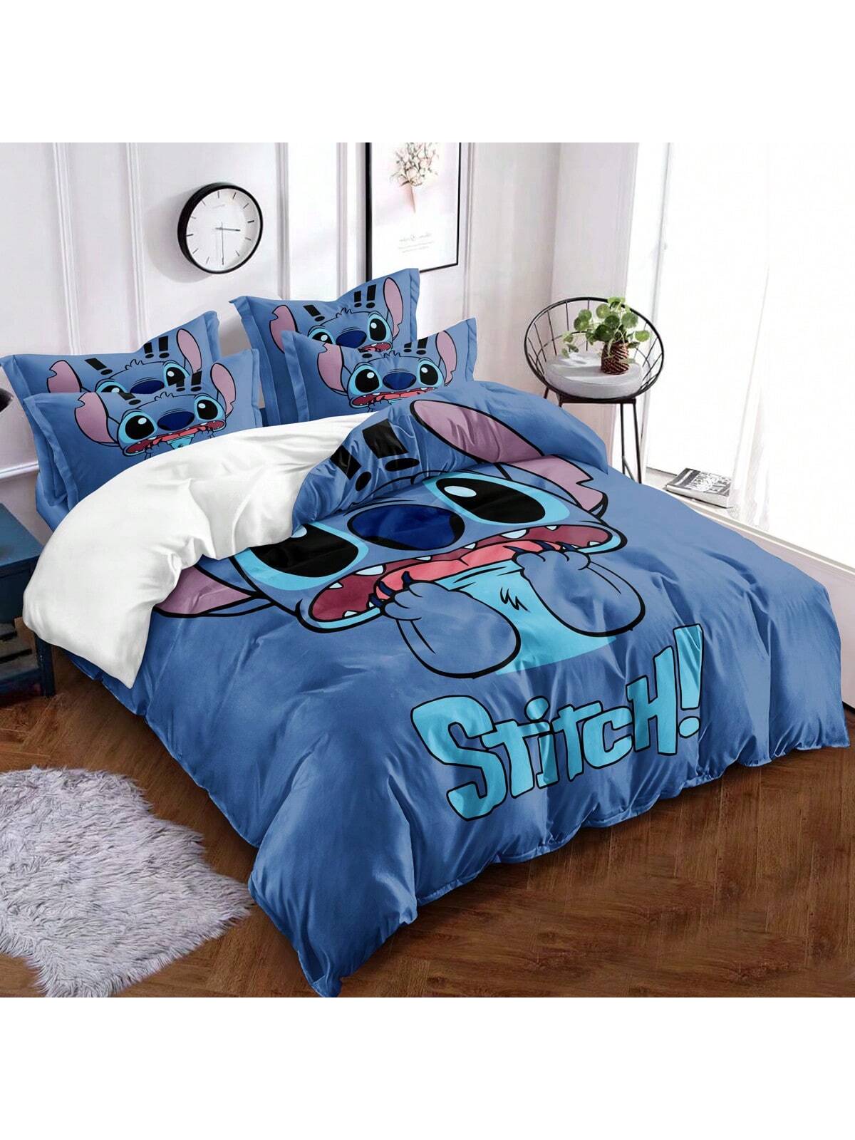 3pcs Cartoon Stifler Pattern Comforter Cover Set - Soft & Comfortable Bedding Set For Bedroom, Guest Room And Dorm Decor, Includes 1 Duvet Cover And 2 Pillowcases