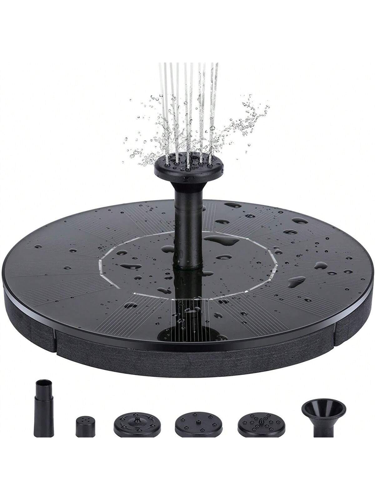 1pc Solar Fountain Outdoor Pool, Solar Fountain Pump, Essential In Summer, Suitable For Ponds, Swimming Pools, Gardens, Fish Tanks