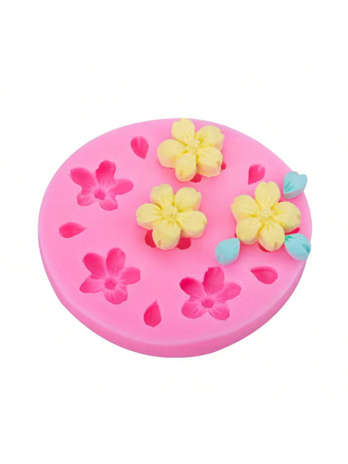 Versatile Round Flower Silicone Mold: Perfect For DIY Crafts, Jewellery Making, Baking Candies & Chocolates - Durable And Creative Design