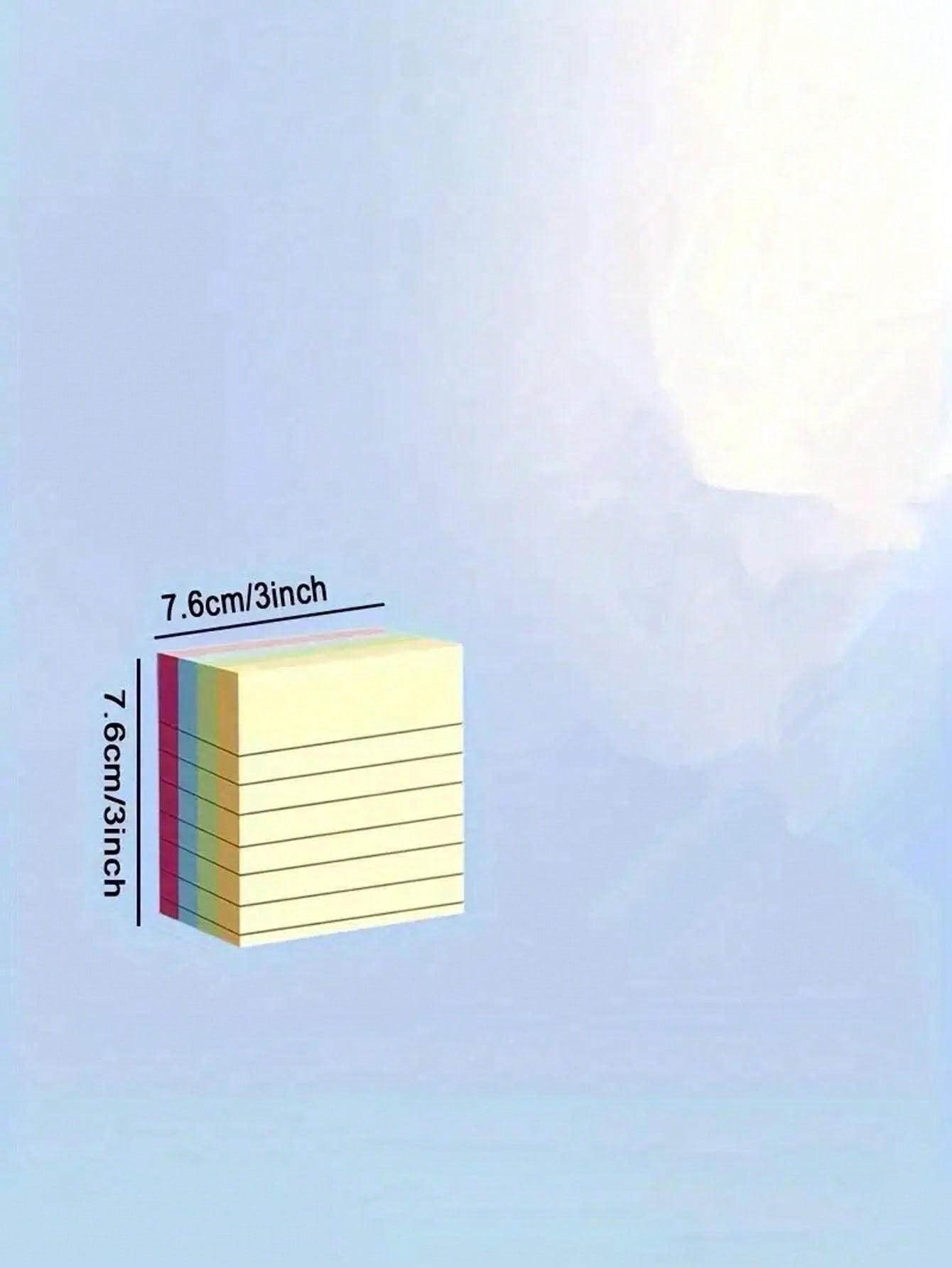 1 Set Of 100 Sheets Sticky Notes - Bright 4-Color Combination, Easy To Use, Efficient For Taking Notes And Organizing - Ideal Choice For Students, Office And Home