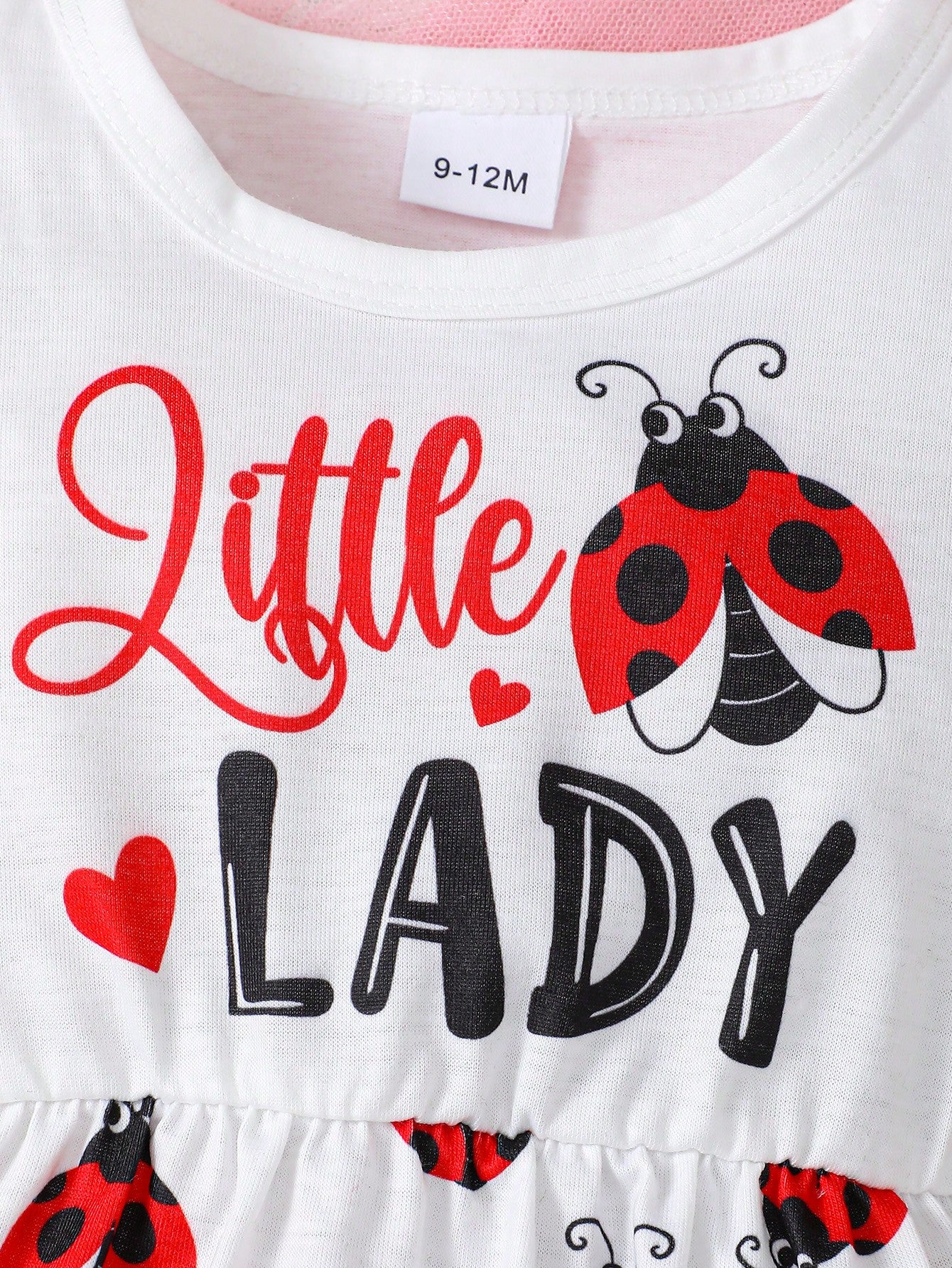 Baby Girl Simple Casual Cute Everyday Wear Ladybug