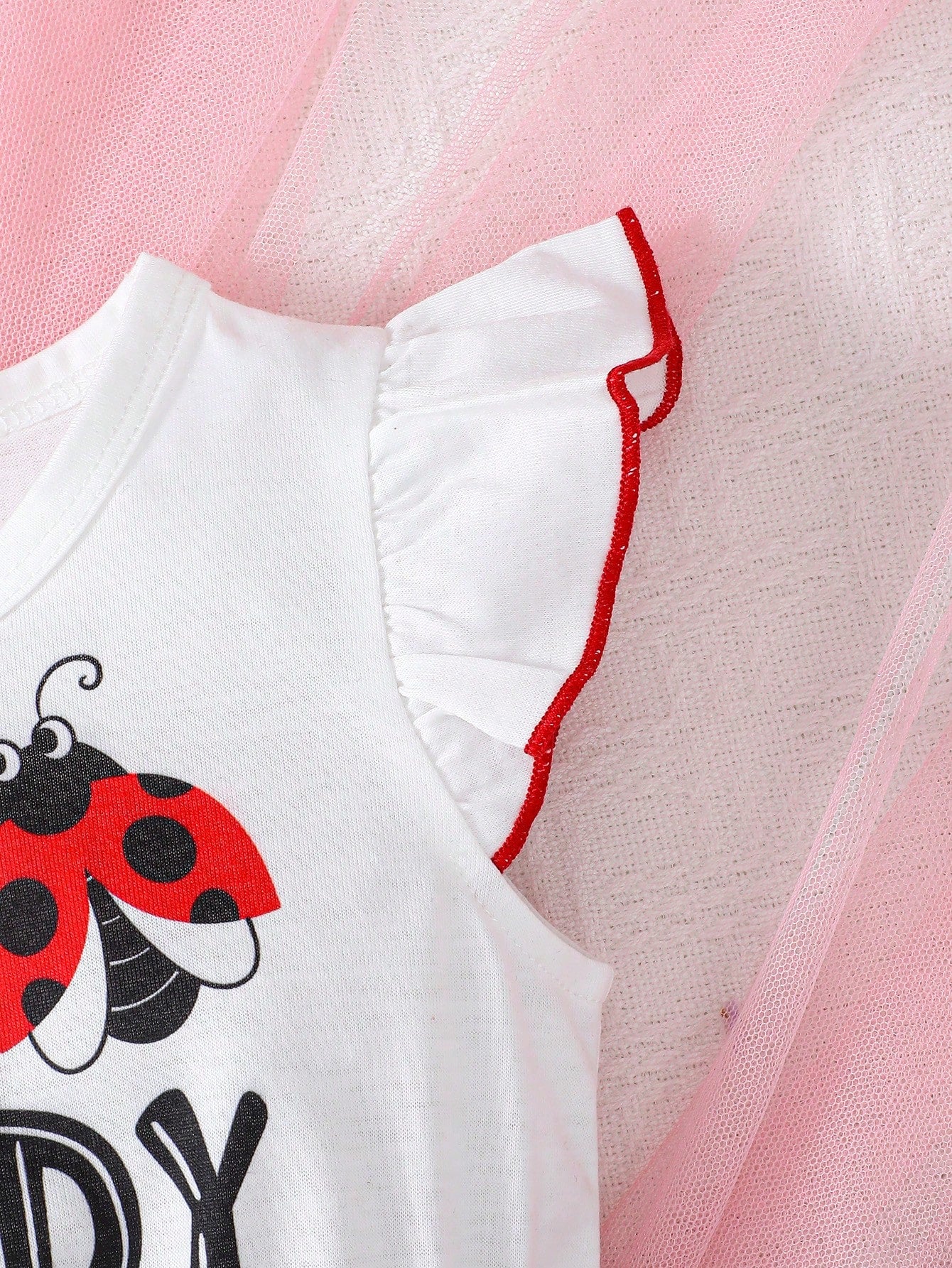 Baby Girl Simple Casual Cute Everyday Wear Ladybug