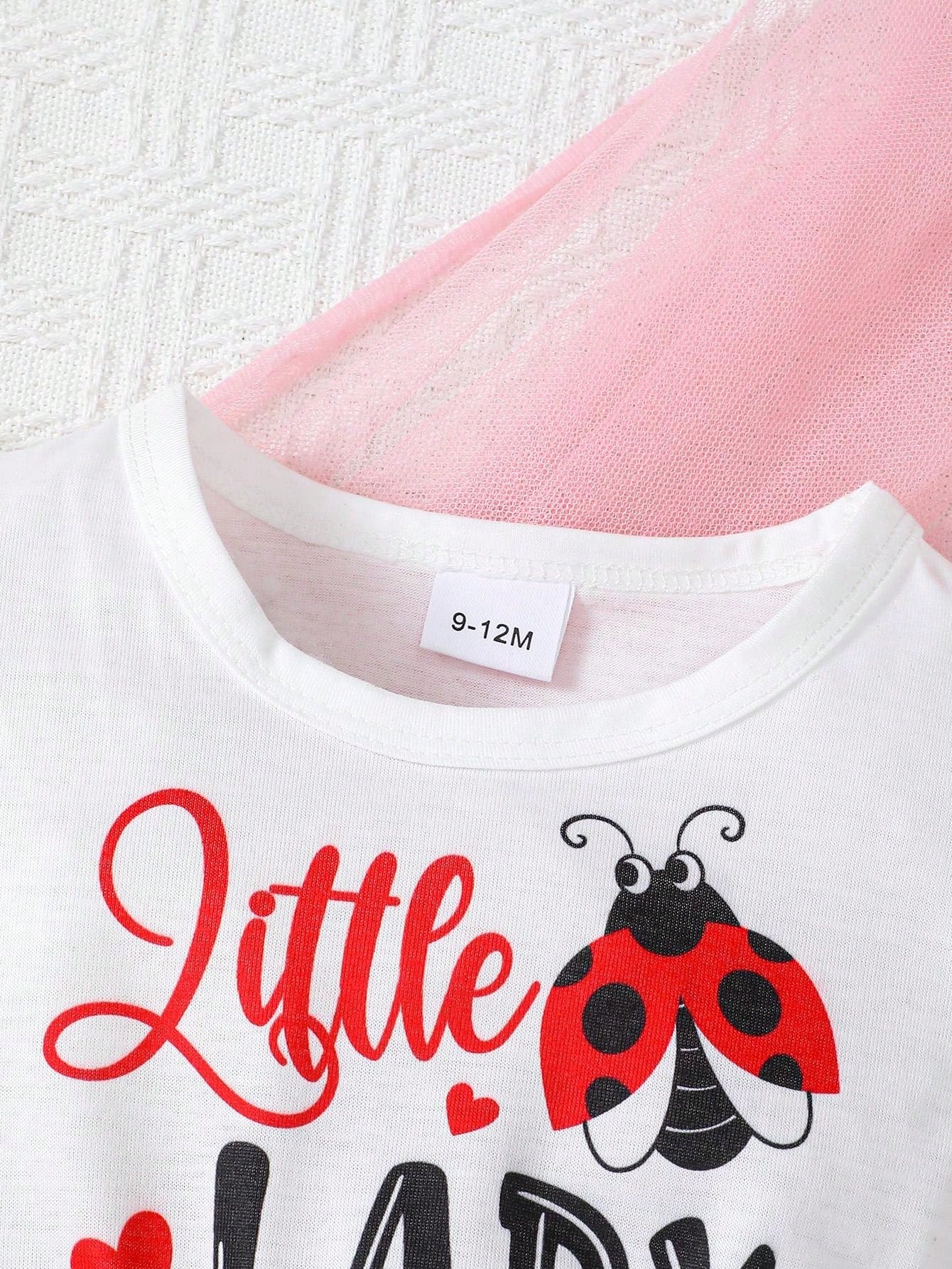 Baby Girl Simple Casual Cute Everyday Wear Ladybug