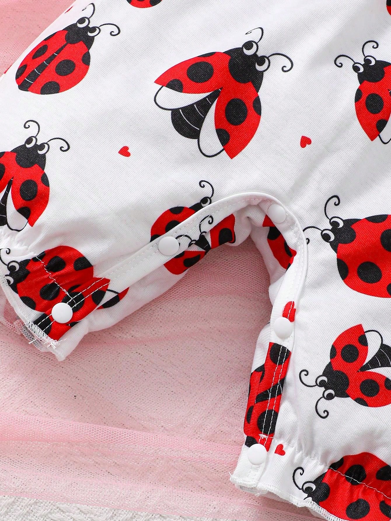 Baby Girl Simple Casual Cute Everyday Wear Ladybug