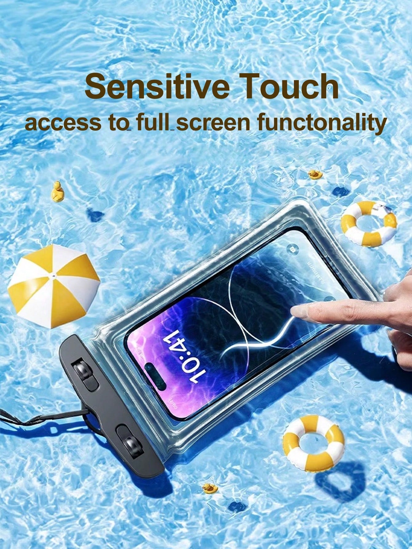 Floating Waterproof Phone Pouch Waterproof Phone Case, Underwater Dry Bag Cell Phone Pouch Compatible With IPhone 16 15 14 13 12 11 Pro Max XS XR X, Samsung Galaxy S23 S22 S21 S20 Ultra Up To 7.0