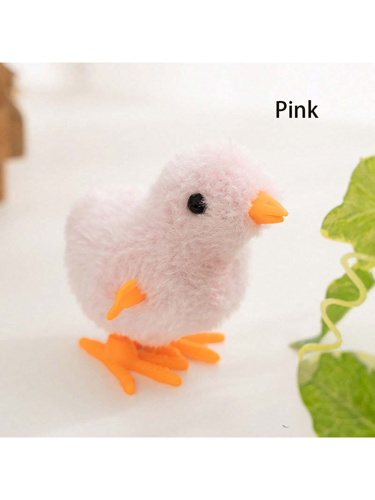 1 PC On Chain Spring Jumping Plush Chicken Simulation Hot Selling Emotional Toy