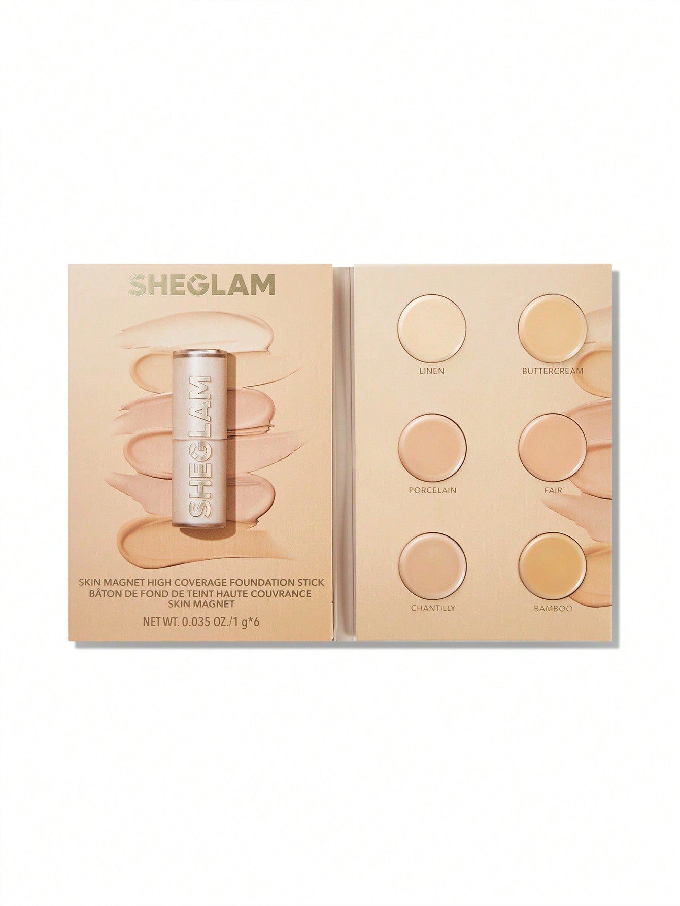 SHEGLAM Skin Magnet High Coverage Foundation Stick-Light Xmas Christmas Gift Winter Y2K Black Friday