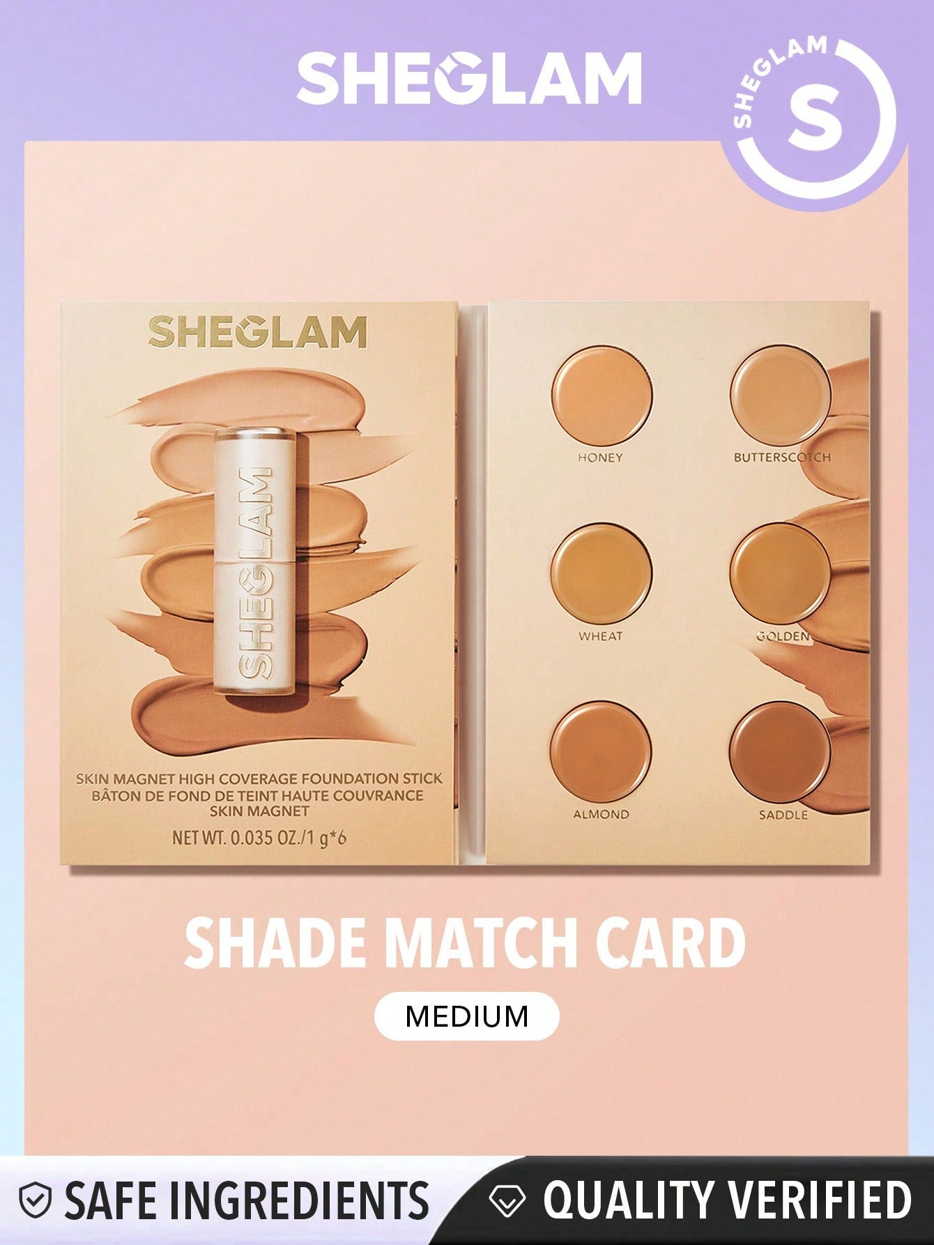 SHEGLAM Skin Magnet High Coverage Foundation Stick-Light Xmas Christmas Gift Winter Y2K Black Friday