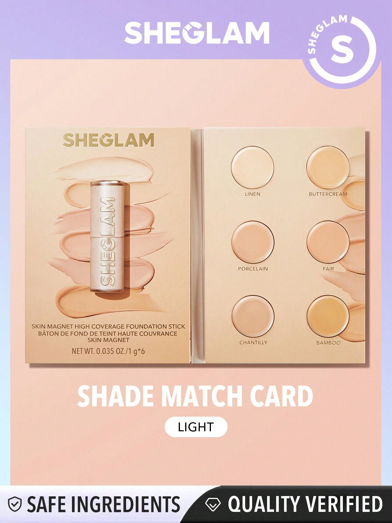 SHEGLAM Skin Magnet High Coverage Foundation Stick-Light Xmas Christmas Gift Winter Y2K Black Friday