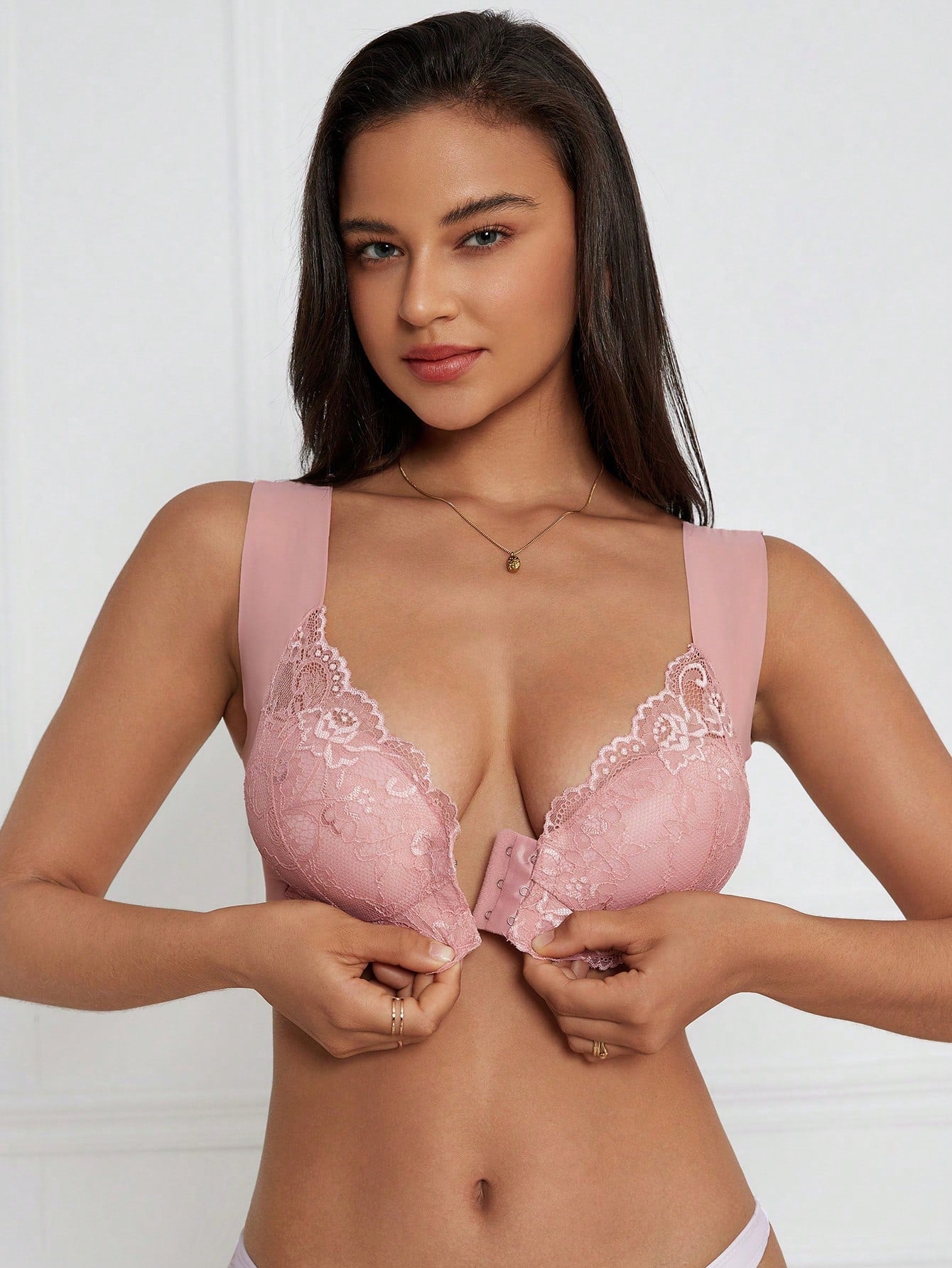 Lace Splice Women's Bra