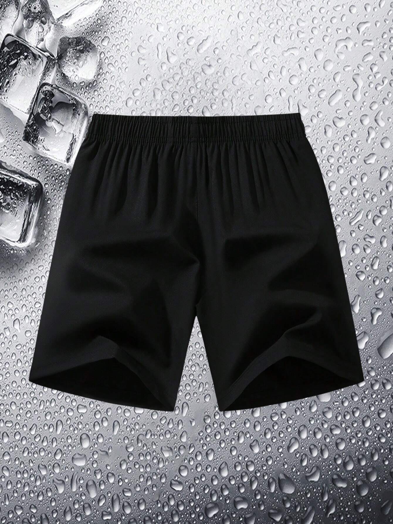 3pcs Men Plus Size Sports Shorts, Summer Ultra-Thin Quick Dry Shorts, Fashion Casual Running Gym Shorts, Beach Pants