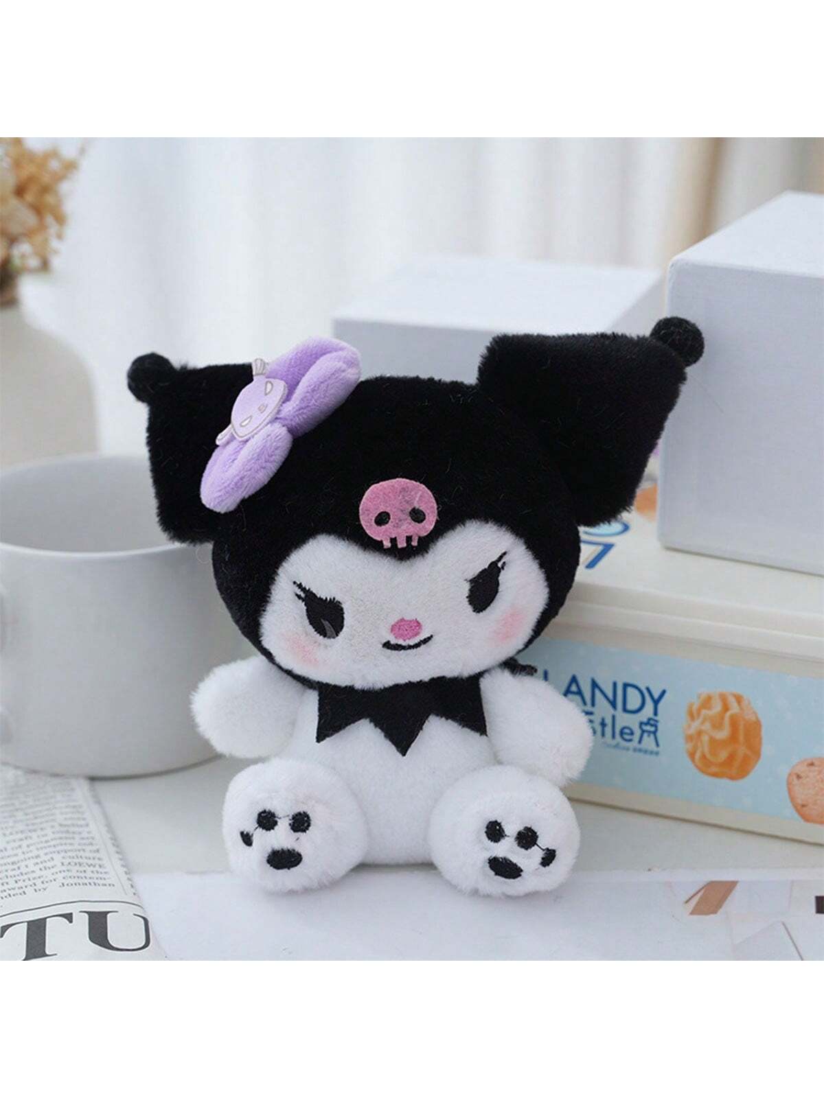 Christmas Decoration Sanrio Series Kuromi Plush Pendant, Cinnamoroll Doll, Melody Keychain, Bag Accessory, Birthday Gift