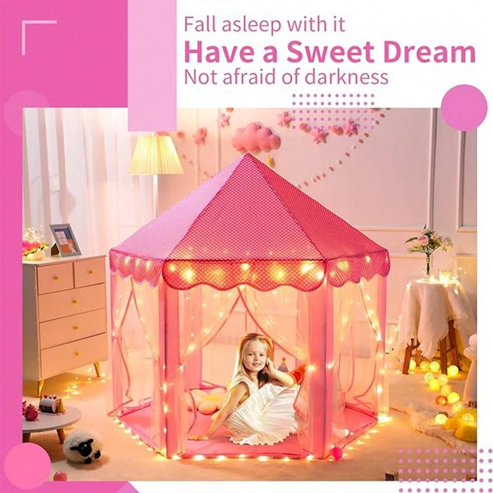 Christmas Decoration 1 PC Game House Tent, Indoor Princess Toy House, Christmas Gift, Castle Toys, Sleep Assistant, Foldable Tent, Outdoor Portable Tent,Toy Tent,Kids Play Tent