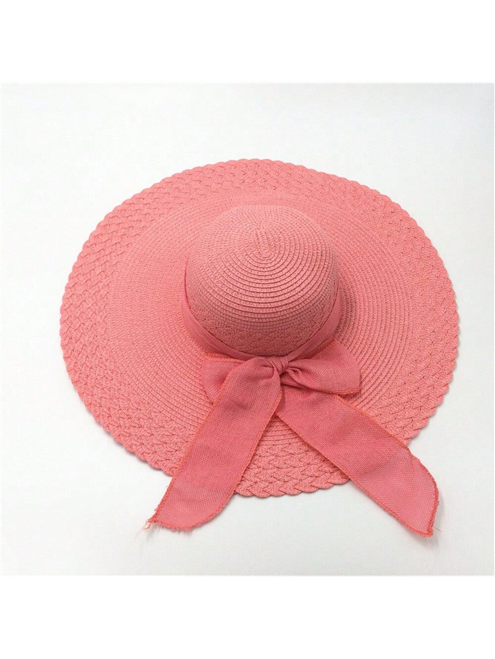 Women's Summer Korean Straw Hat Imitation UV Beach Hat Wide Brim Sun Hat Travel Hat Women