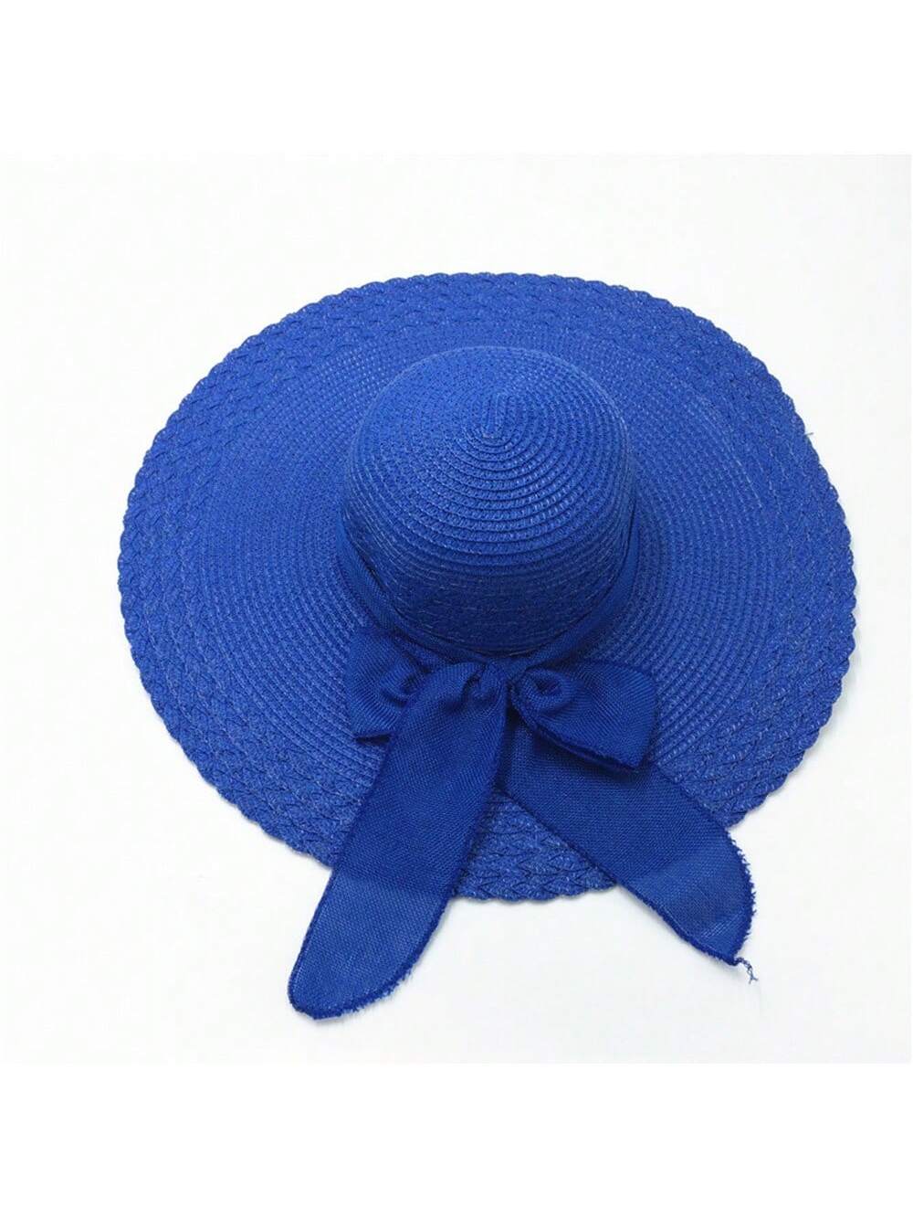 Women's Summer Korean Straw Hat Imitation UV Beach Hat Wide Brim Sun Hat Travel Hat Women