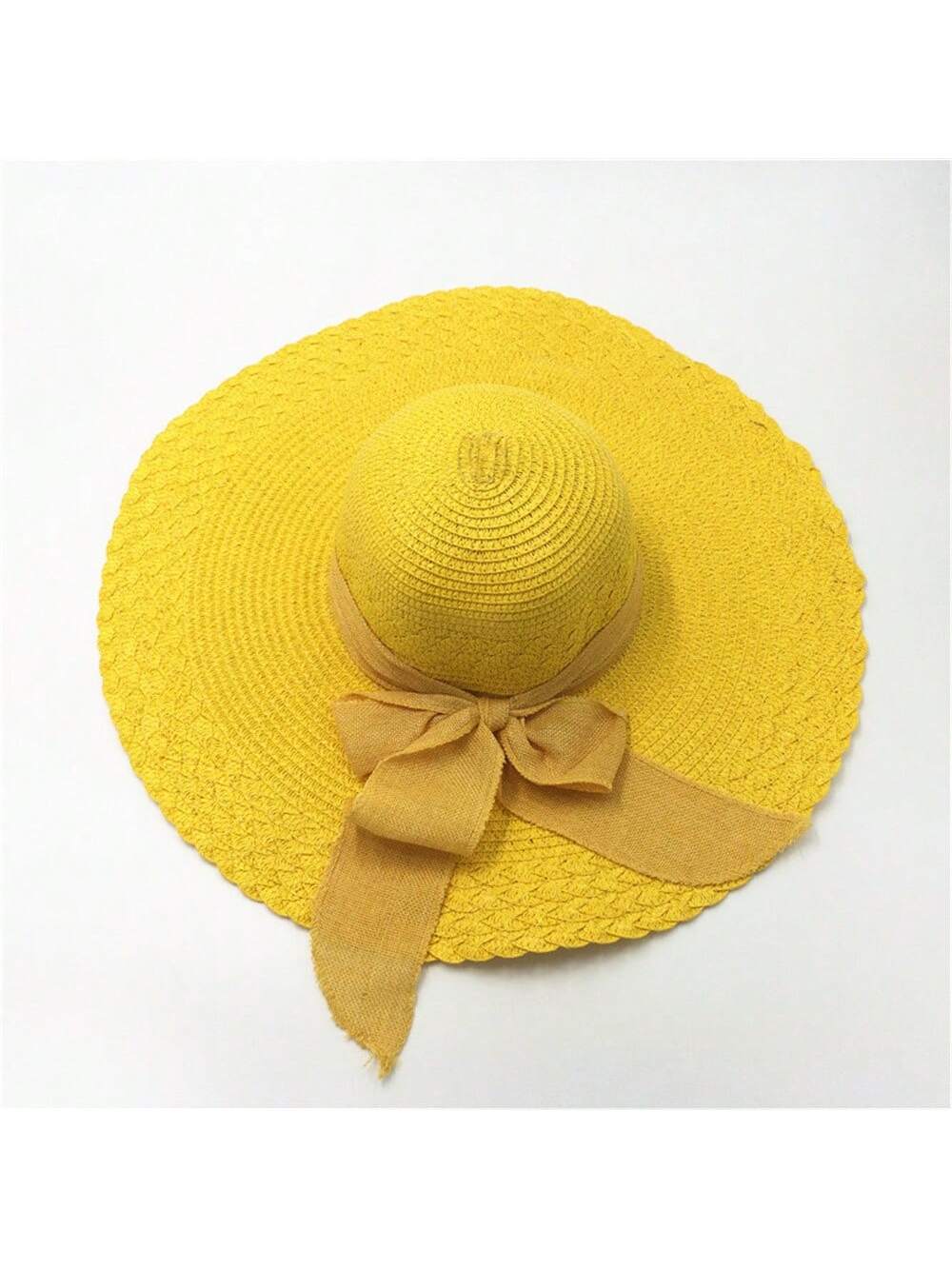 Women's Summer Korean Straw Hat Imitation UV Beach Hat Wide Brim Sun Hat Travel Hat Women