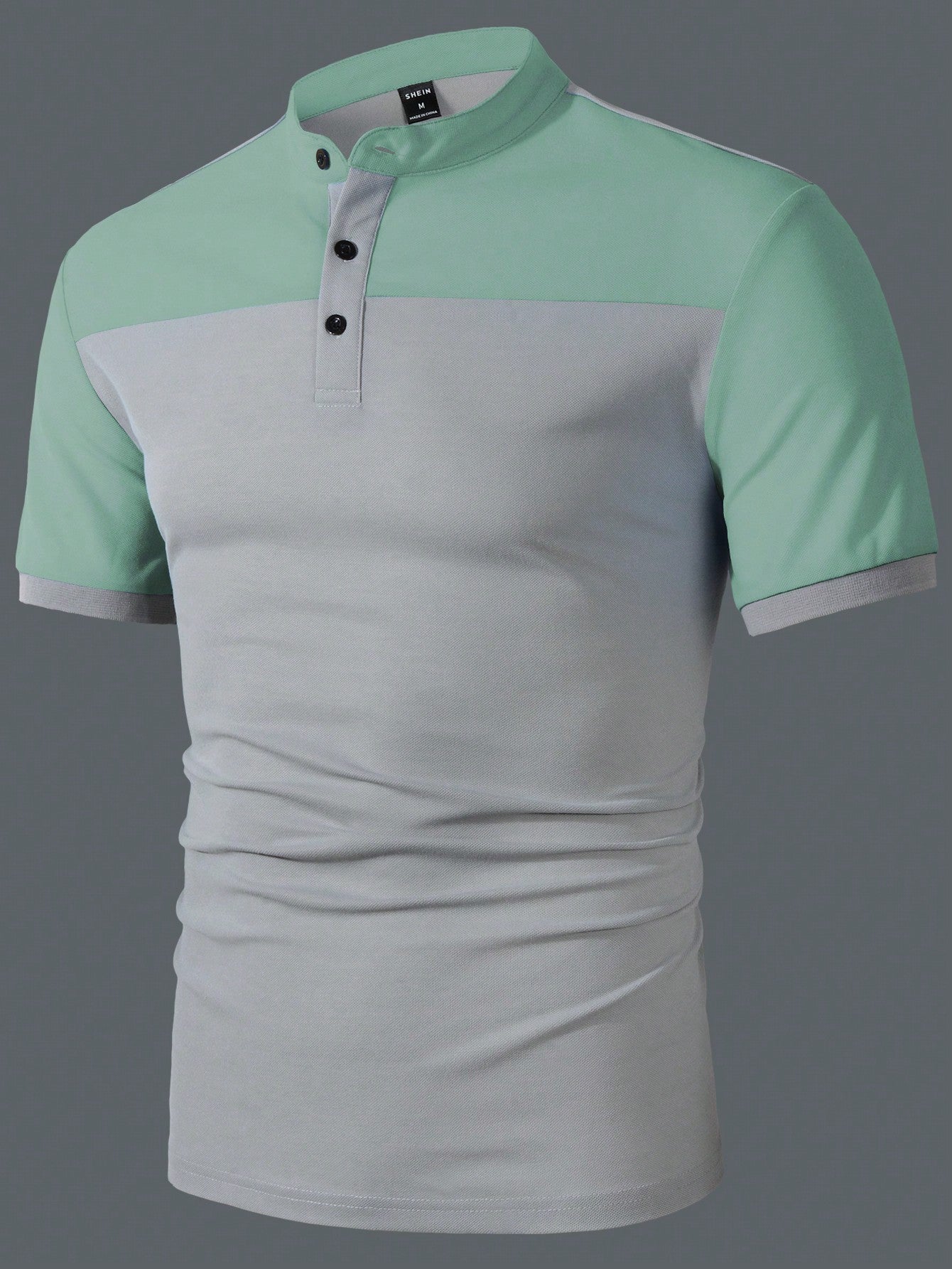 Manfinity Homme Men's Casual Commuting Short Sleeve Polo Shirt With Color Block Design, Summer