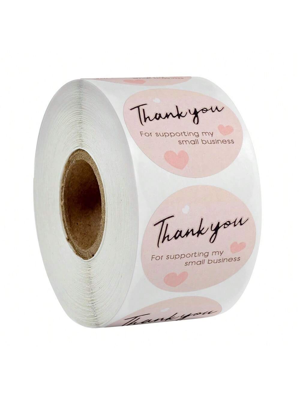 500pcs/Roll Round Thank You Stickers, Suitable For Baking, Envelopes, Business, Seals, Labels