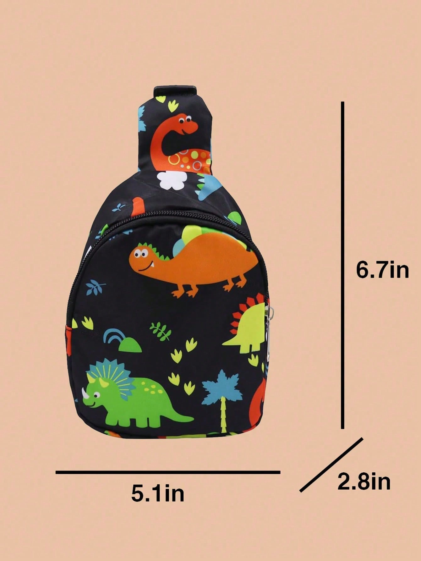 2pcs Kids Dinosaur Baseball Cap And Dinosaur Crossbody Bag Set, Suitable For Boys' Fashionable Outings And Storage, Ideal As Back-To-School Season And Birthday Gift