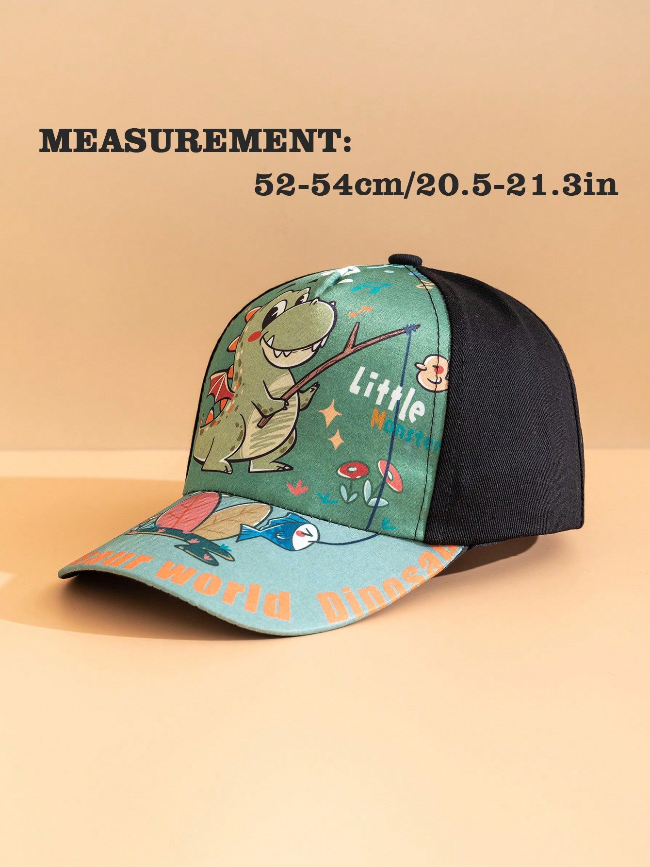 2pcs Kids Dinosaur Baseball Cap And Dinosaur Crossbody Bag Set, Suitable For Boys' Fashionable Outings And Storage, Ideal As Back-To-School Season And Birthday Gift