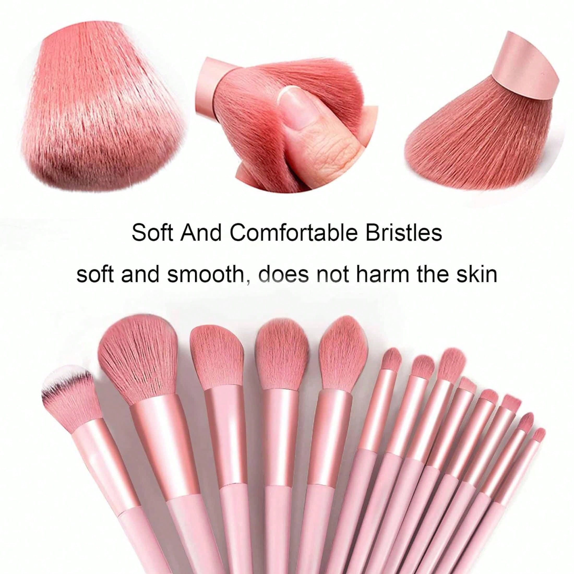 Makeup Brush 13pcs Brushes Set3pcs Cosmetic Makeup Sponge1pcs Makeup Brush Cleaning Box Beauty Tool Eyeshadow Blush Professional Brushes