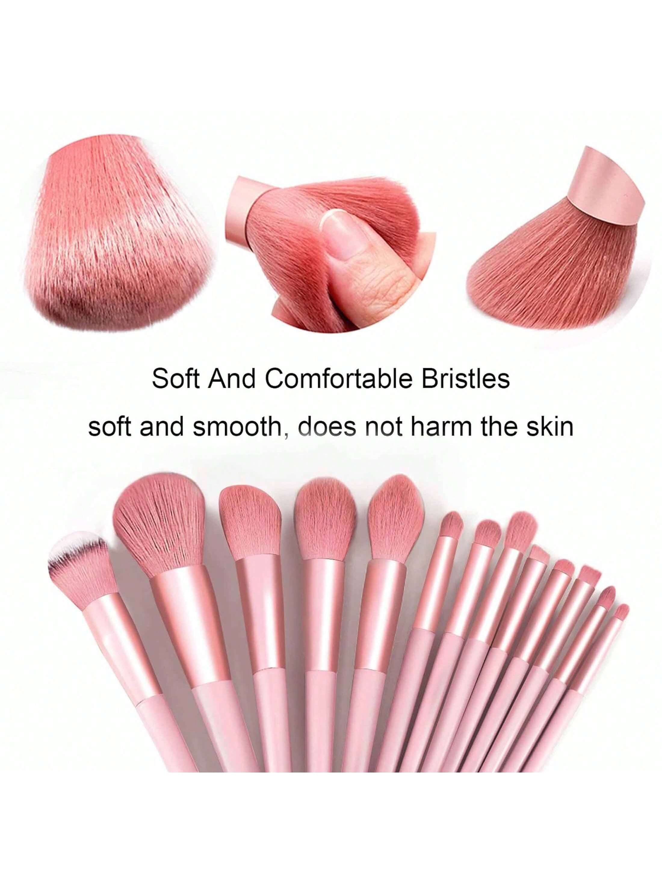 Makeup Brush 13pcs Brushes Set3pcs Cosmetic Makeup Sponge1pcs Makeup Brush Cleaning Box Beauty Tool Eyeshadow Blush Professional Brushes