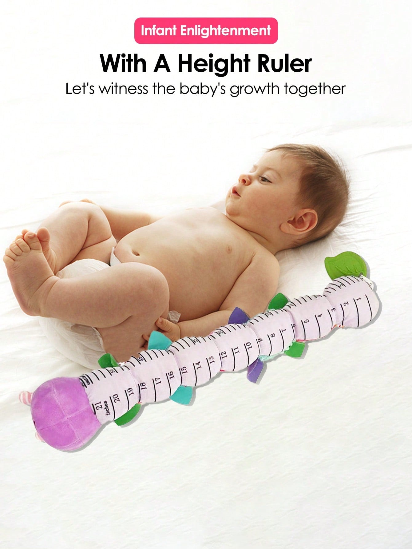 1pc Baby Rattle Musical Caterpillar Worm Soft Infant PlushToys Educational Interactive Sensory Toy For BabiesNewborn Toddler Gift