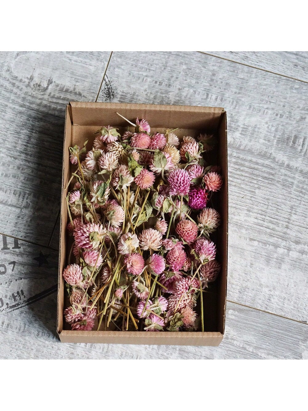 100pcs Diy Dried Flower Bag Natural Rose/Babybreath/Eucalyptus/Lover Grass /Lagurus/Bunny Tails Bulk Lavender Daisy Preserved Dried Flower Material Package Heads For Decoration