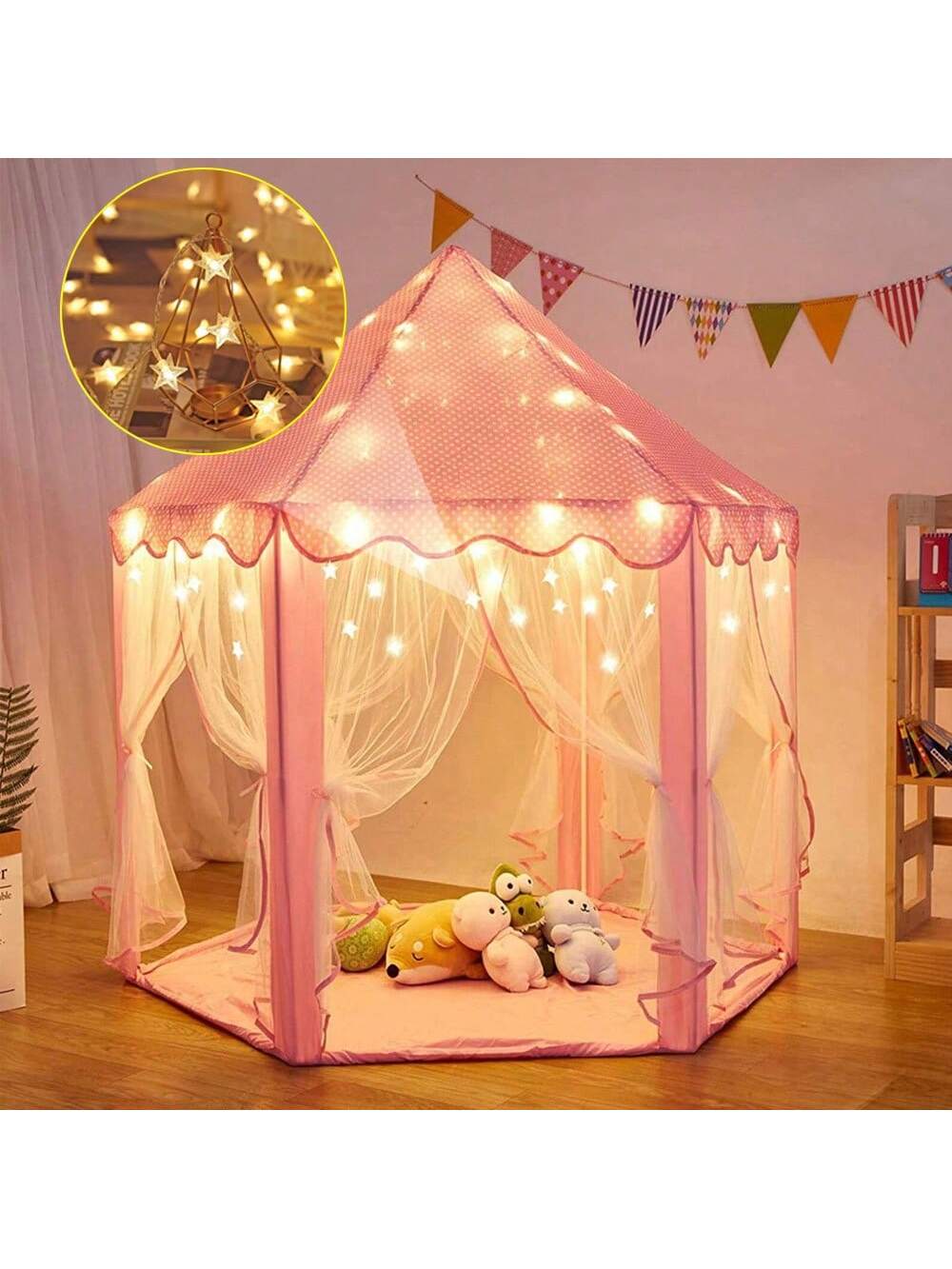 Christmas Decoration 1 PC Game House Tent, Indoor Princess Toy House, Christmas Gift, Castle Toys, Sleep Assistant, Foldable Tent, Outdoor Portable Tent,Toy Tent,Kids Play Tent